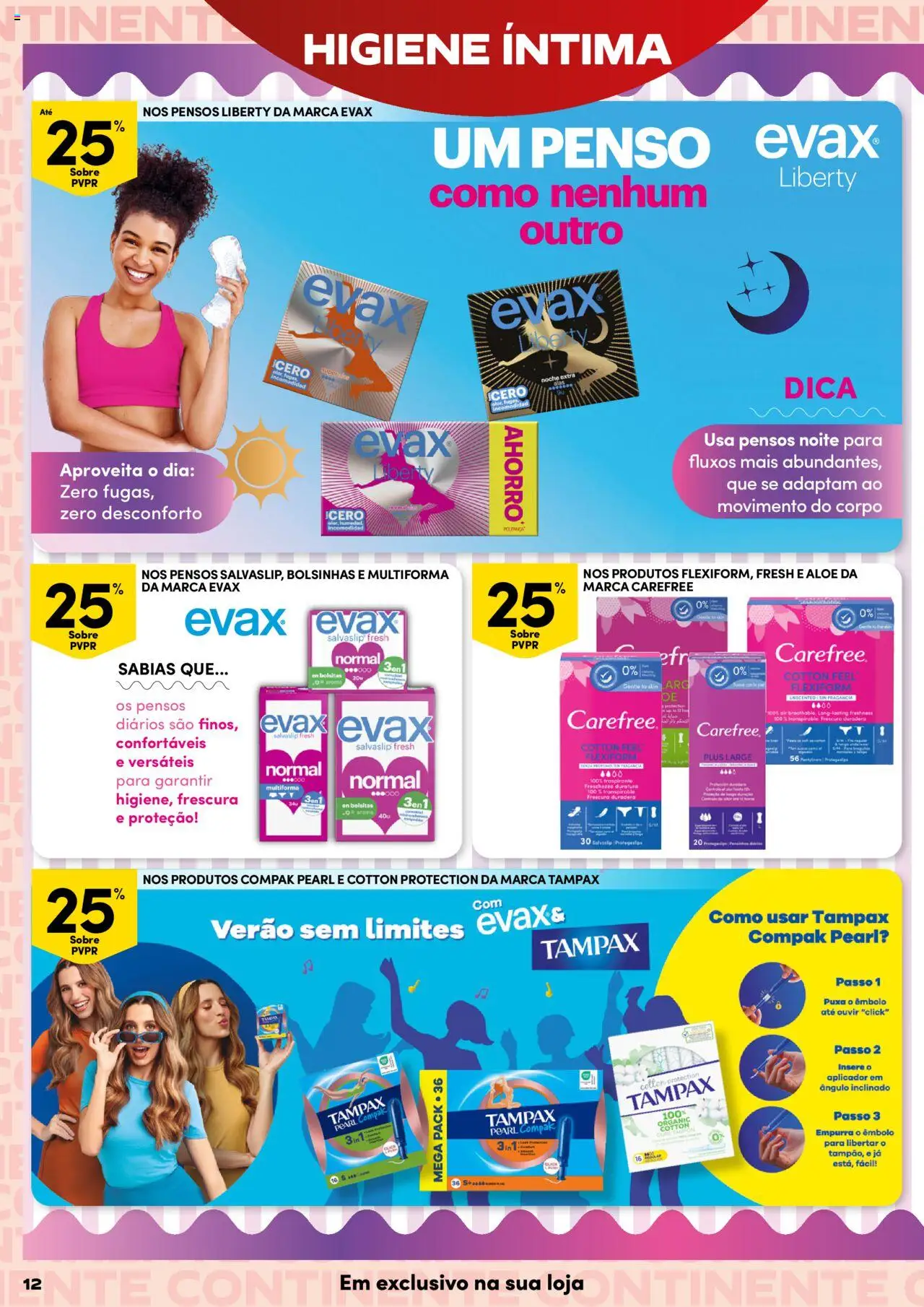 Continente Beleza │ válido de 19.08.2025 | Página: 12 | Produtos: Algodão