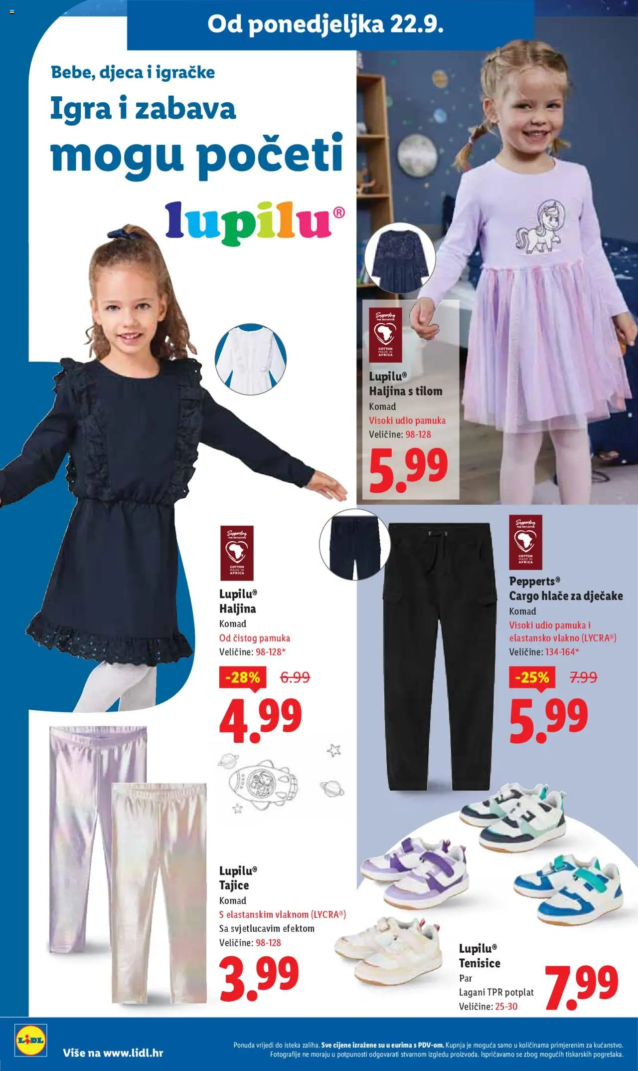Lidl katalog | vrijedi od 22.09.2025 | Stranica: 40 | Proizvodi: Hlače, Tajice, Haljina, Igra