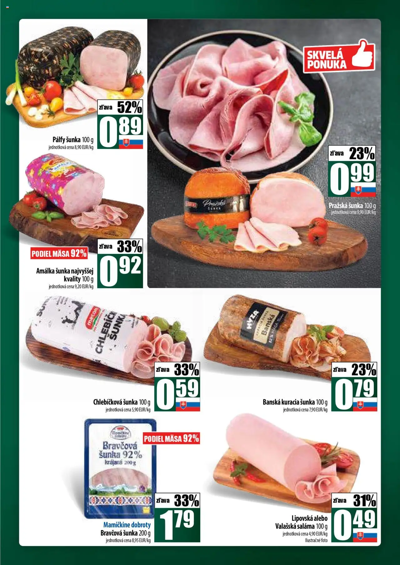 COOP Jednota široká ponuka │ platný od 14.08.2025 | Strana: 11 | Produkty: Saláma, Šunka
