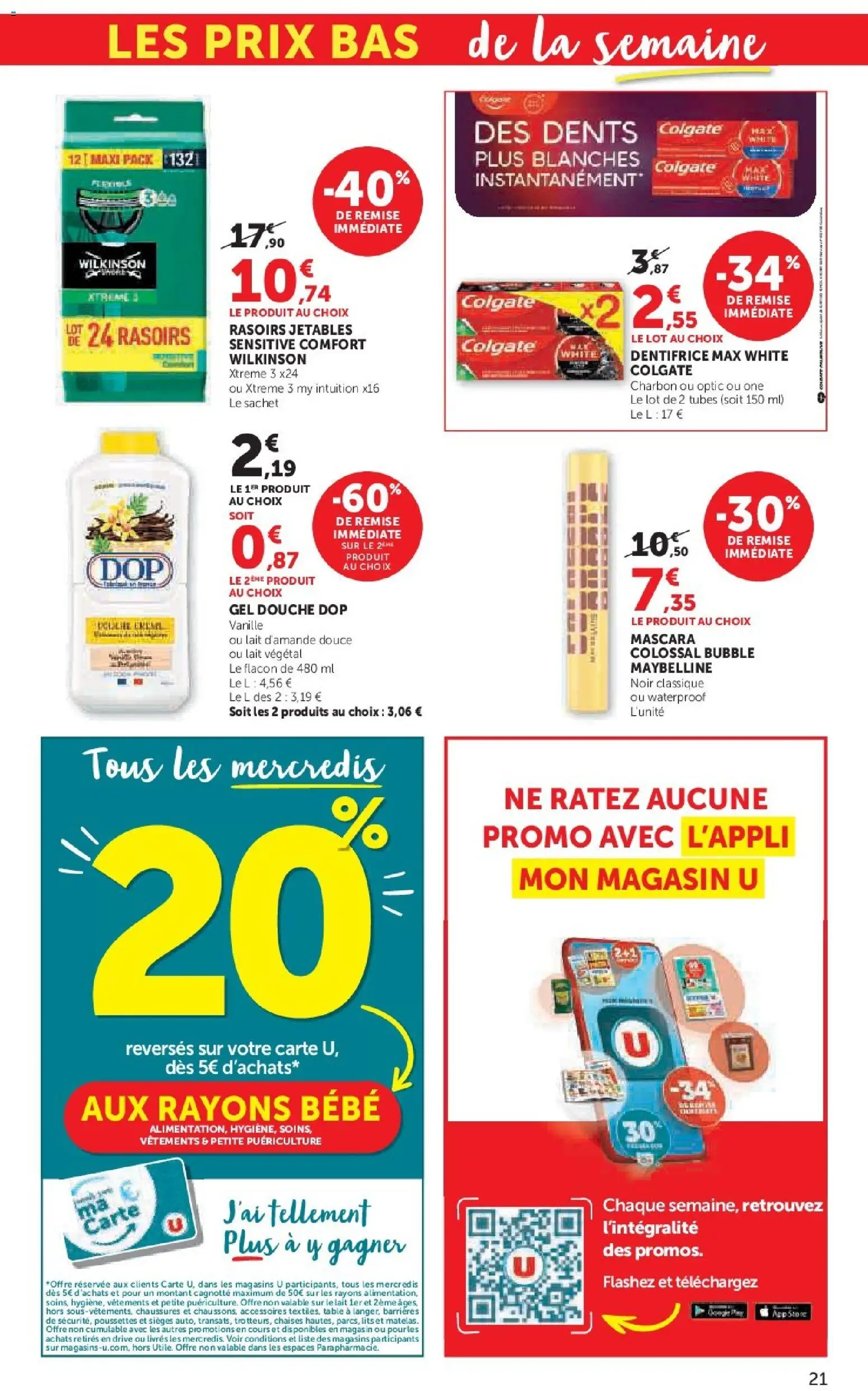 {H1} | Page: 21 | Produits: Lait d'amande, Dentifrice, Vêtements, Lait