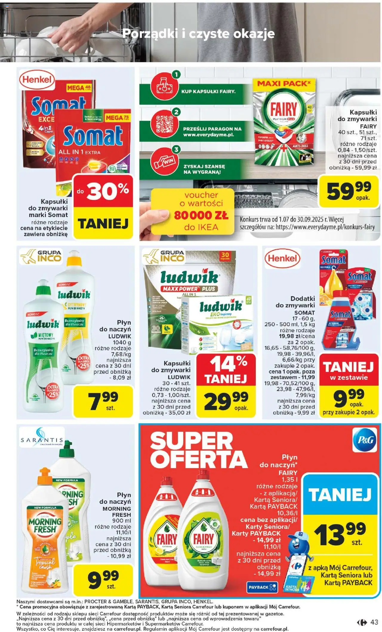 Carrefour Gazetka od 18.08.2025 | Strona: 45 | Produkty: Cytryna, Karta, Fairy