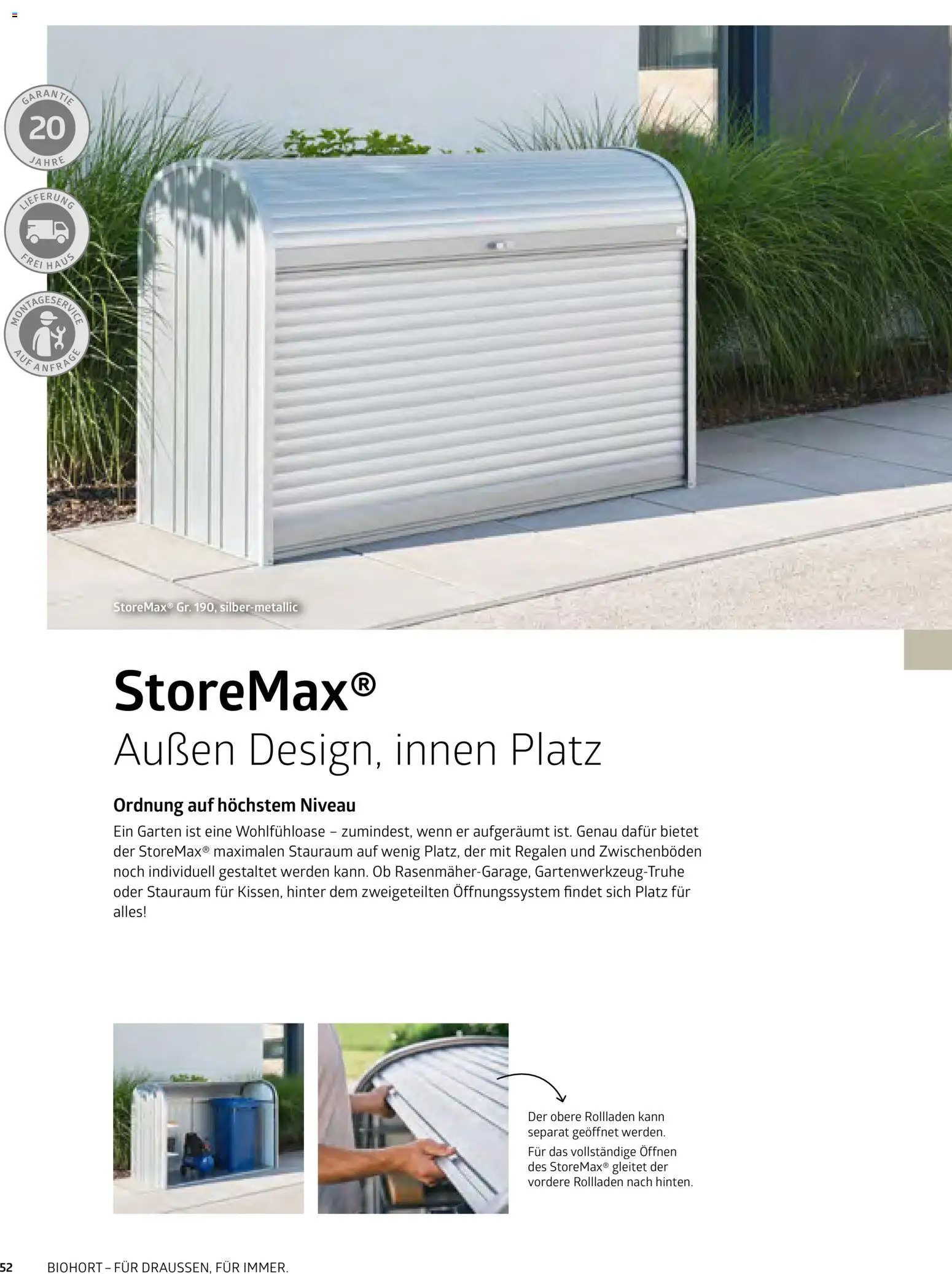 Dehner Biohort – Metall für Garten & Terrasse – gültig ab 01.01.2026 | Seite: 52