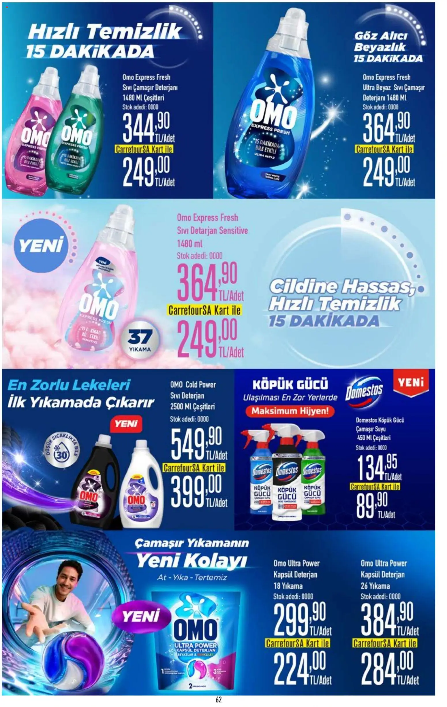 CarrefourSA Katalog - 09.02.2026 tarihinden itibaren geçerlidir | Sayfa: 61 | Ürünler: Çamaşır deterjanı, Deterjan