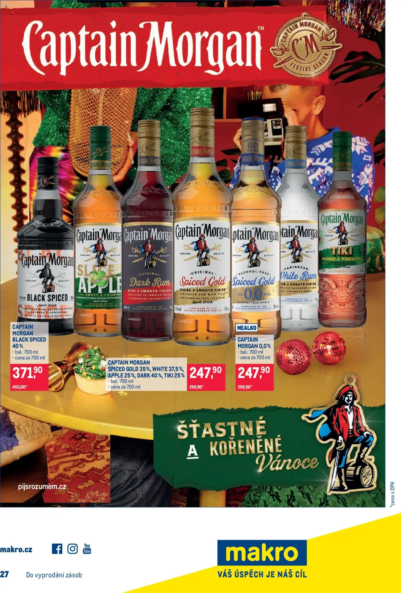 Makro leták - Pro milovníky jídla od 17.12.2025 | Strana: 31 | Produkty: Finish, Mango, Apple, Captain Morgan