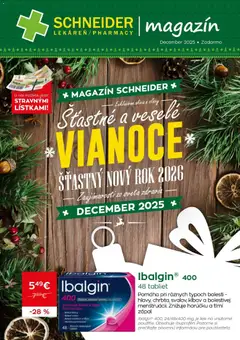 Schneider lekáreň leták platný od 01.12.2025