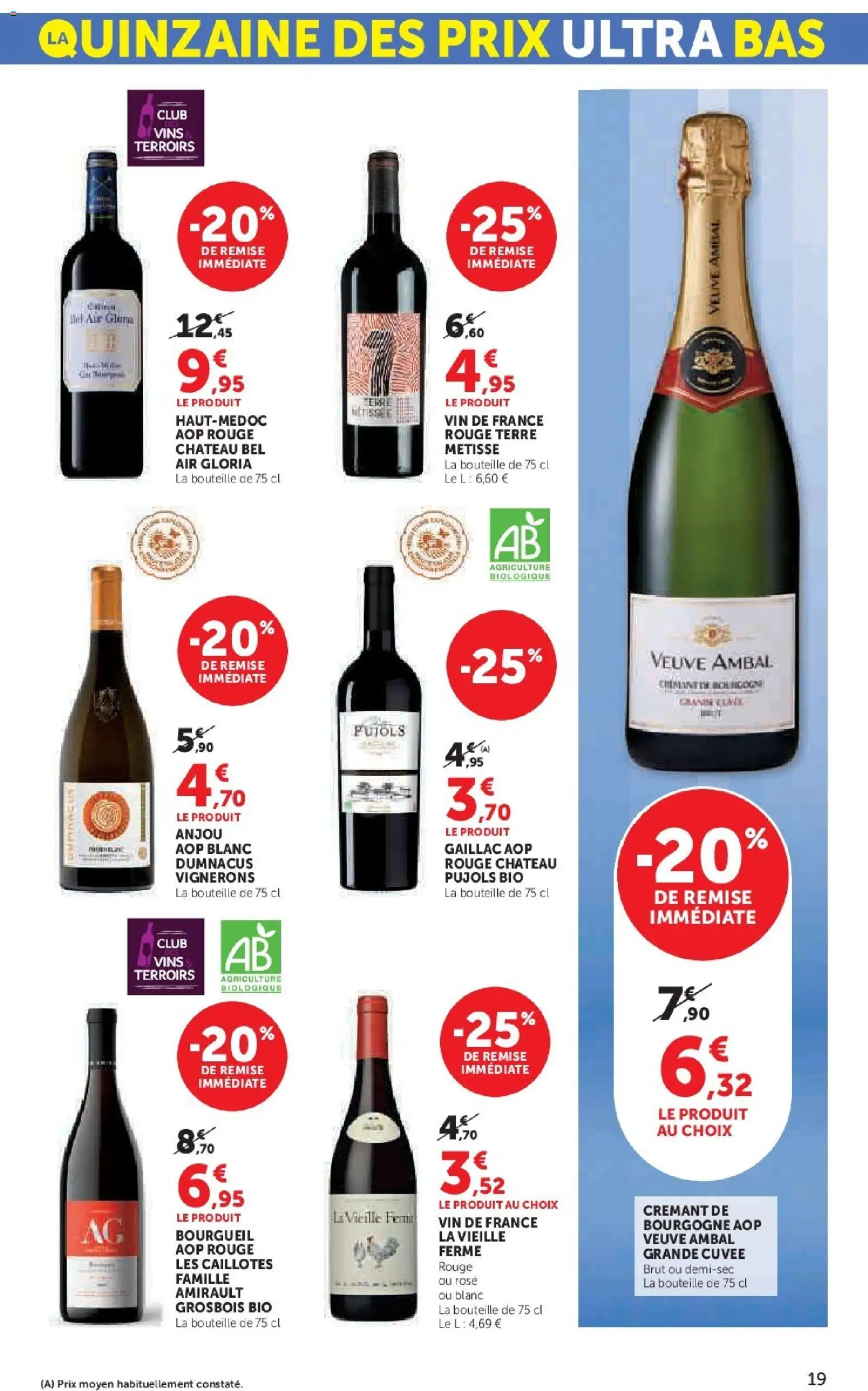 {H1} | Page: 19 | Produits: Crémant, Vin