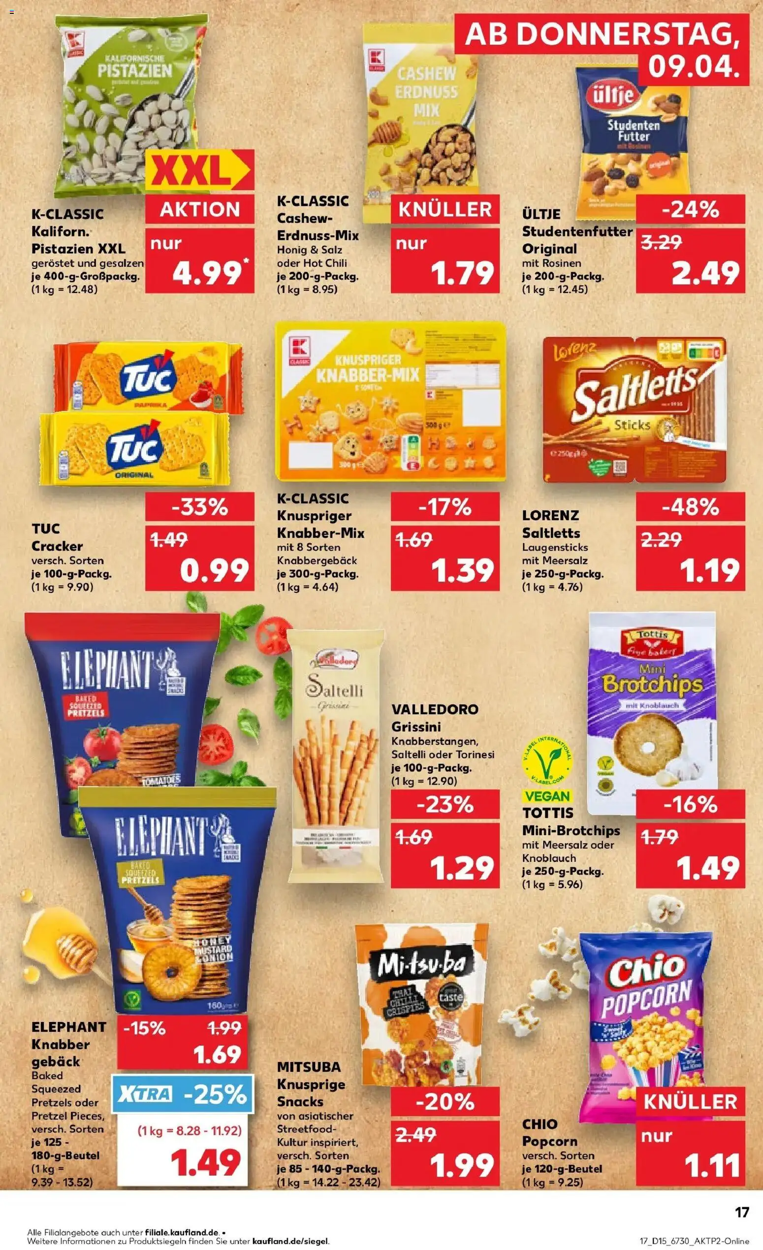 Kaufland Prospekt Naumburg (Saale)	 – gültig ab 07.04.2026 | Seite: 29 | Produkte: Pistazien, Rosinen, Knoblauch, Chili