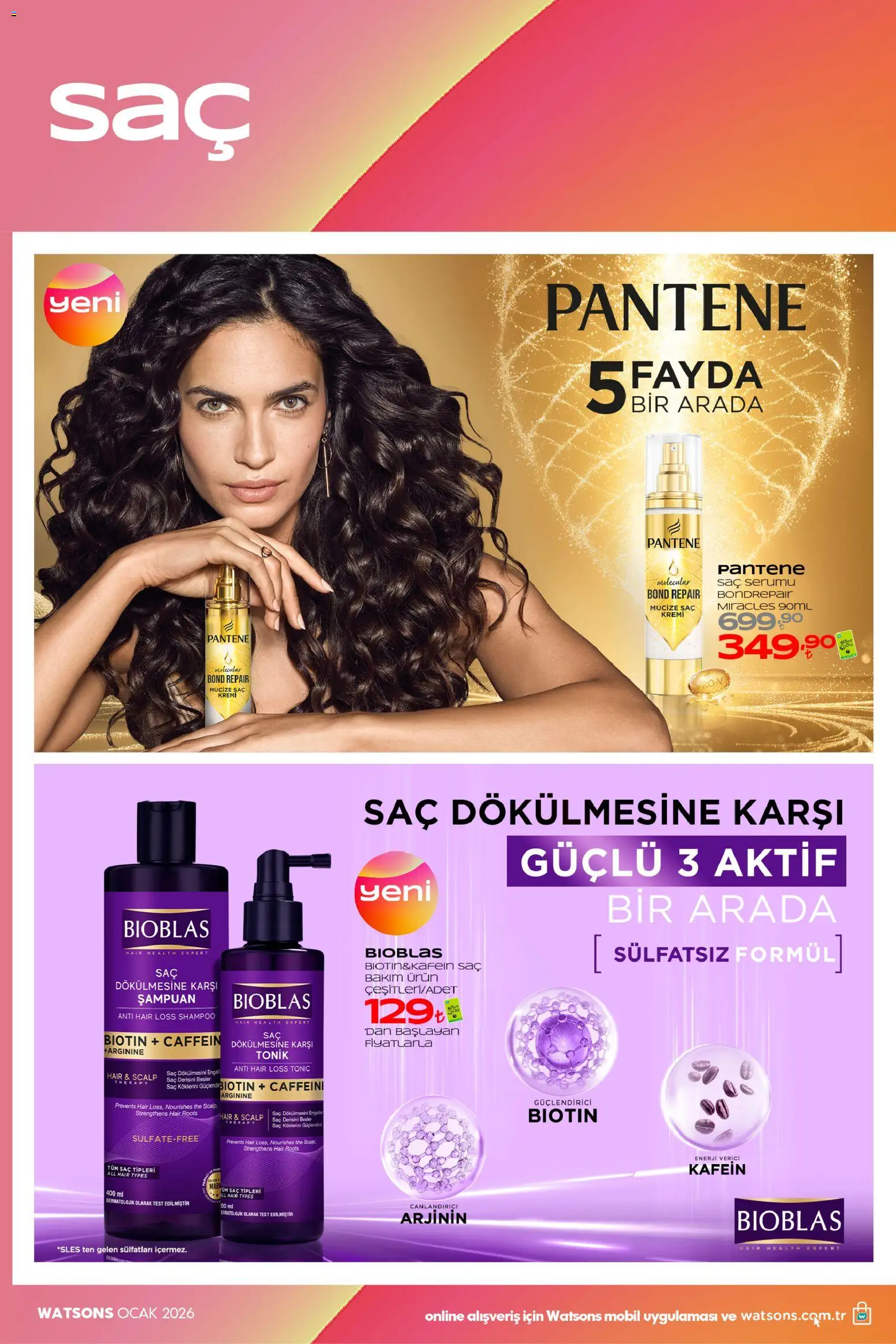 Watsons - Katalog - 02.01.2026 tarihinden itibaren geçerlidir | Sayfa: 28 | Ürünler: Şampuan, Saç Kremi, Ocak