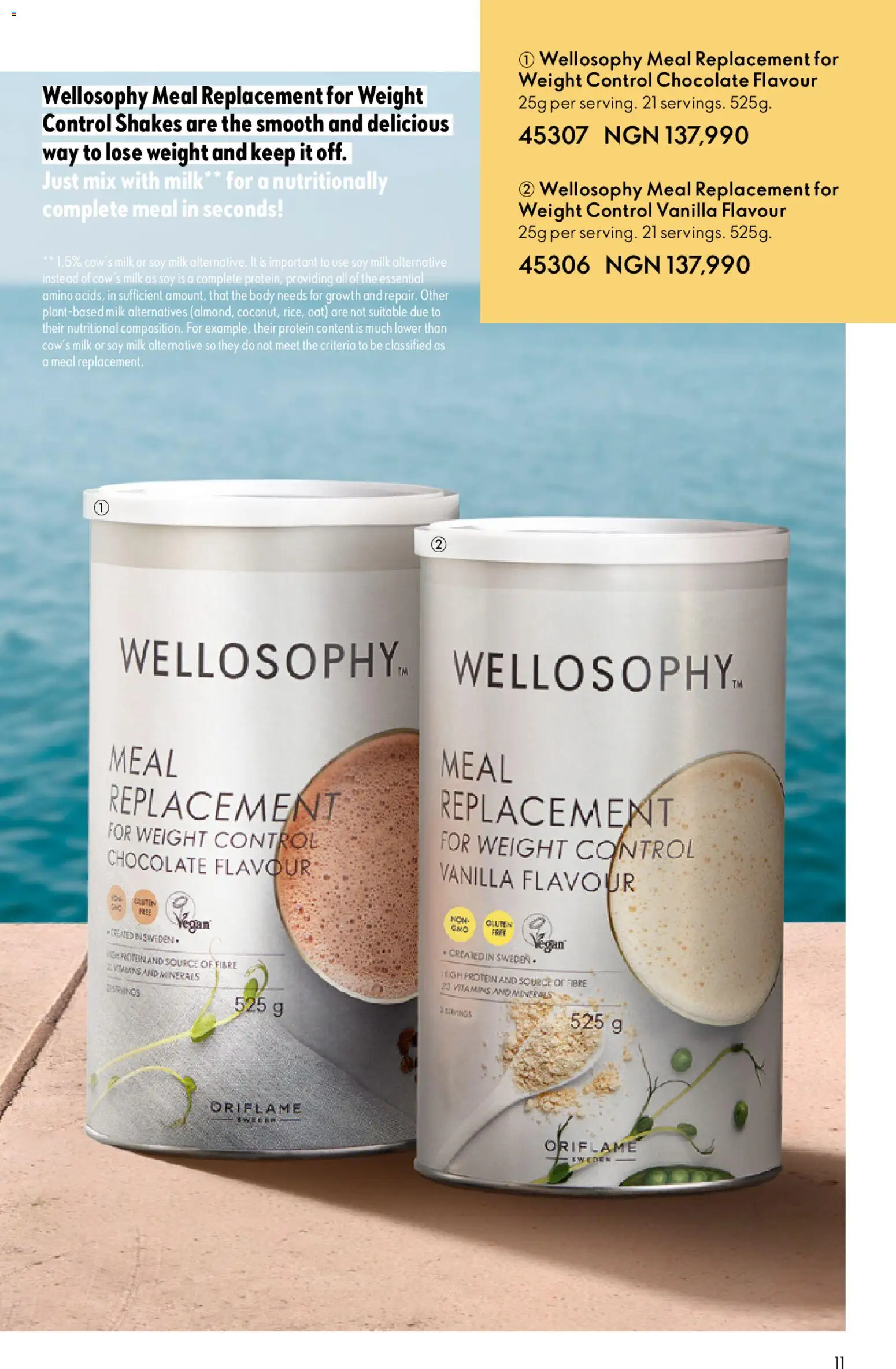 Oriflame Catalogue valid from 01.11.2025 | Page: 11 | Products: Chocolate, Weight, Zápich, Milk