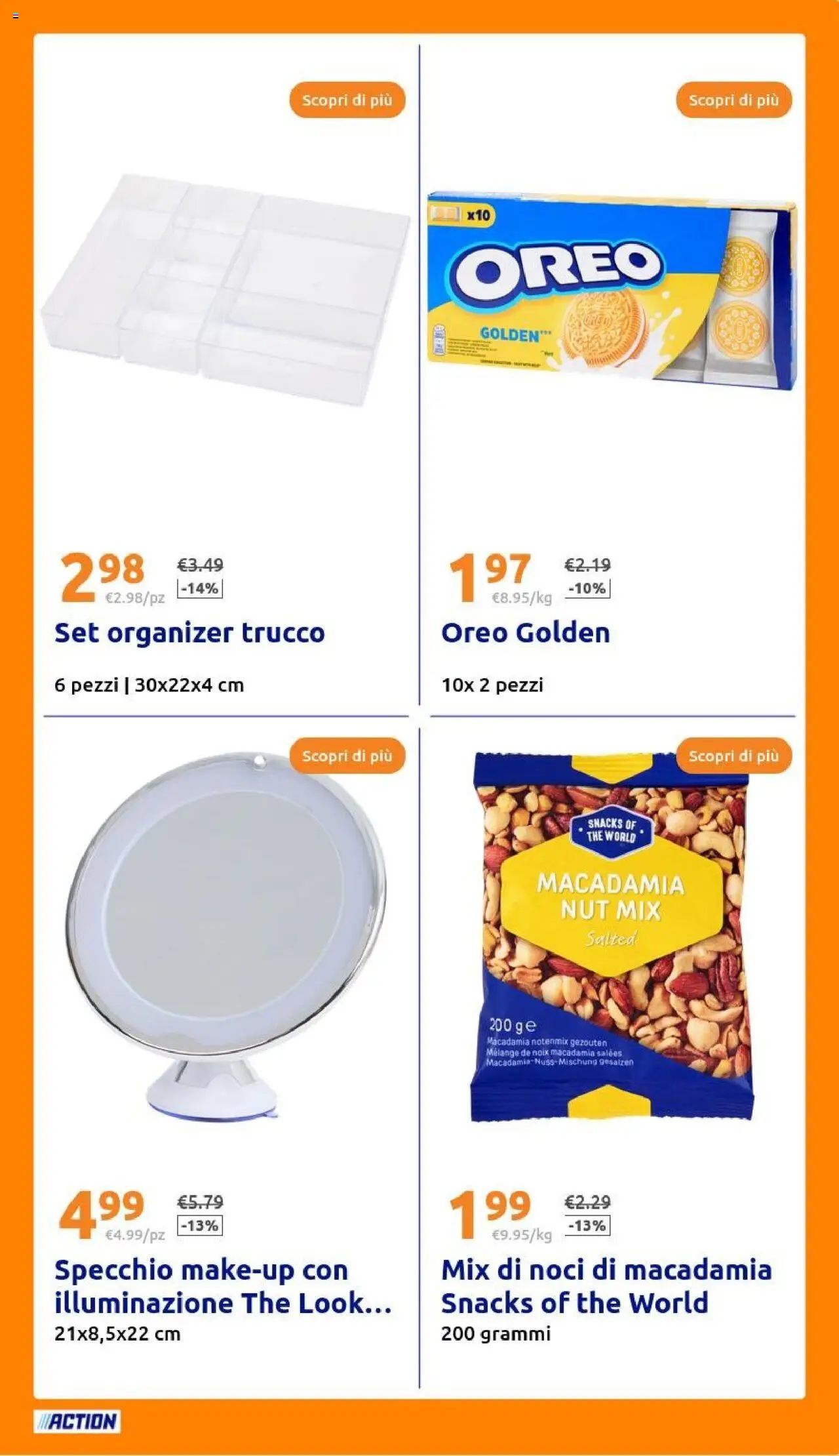 Volantino Action del 25.06.2025 | Pagina: 29 | Prodotti: Noci, The, Specchio, Trucco
