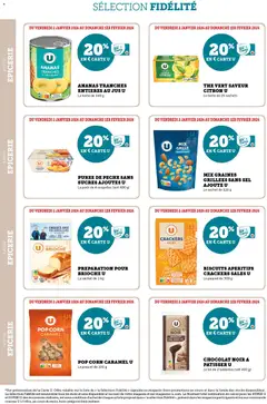 U Express - Prévisualisation de U Express - Ma sélection Carte U janvier valide à partir de 02.01.2026 | Page: 6 | Produits: Farine de ble, Crackers, Pêche, Ananas