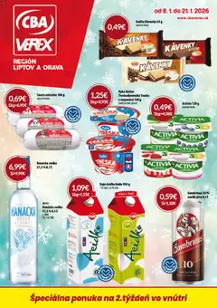 CBA Verex leták platný od 08.01.2026