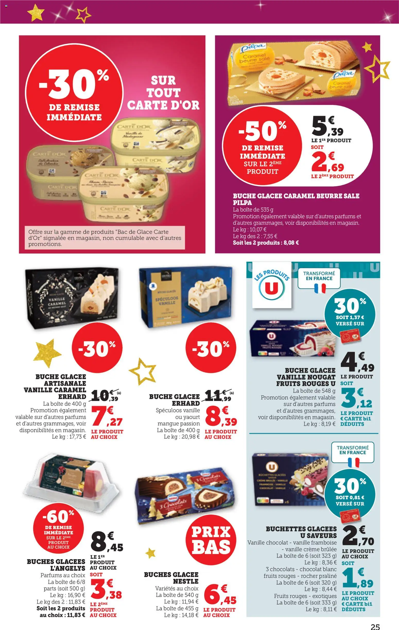 {H1} | Page: 25 | Produits: Mangue, Nougat, Spéculoos, Beurre