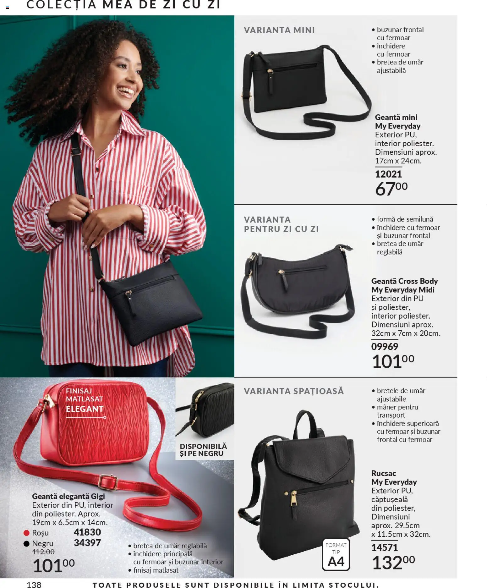 Noul catalog Avon – valabil de la 01.01.2026 | Pagină: 140 | Produse: Geantă, Body, Mâner, Rucsac