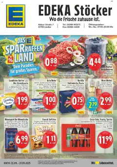 Edeka prospekt Lindlar	 ab 21.09.2025 gültig