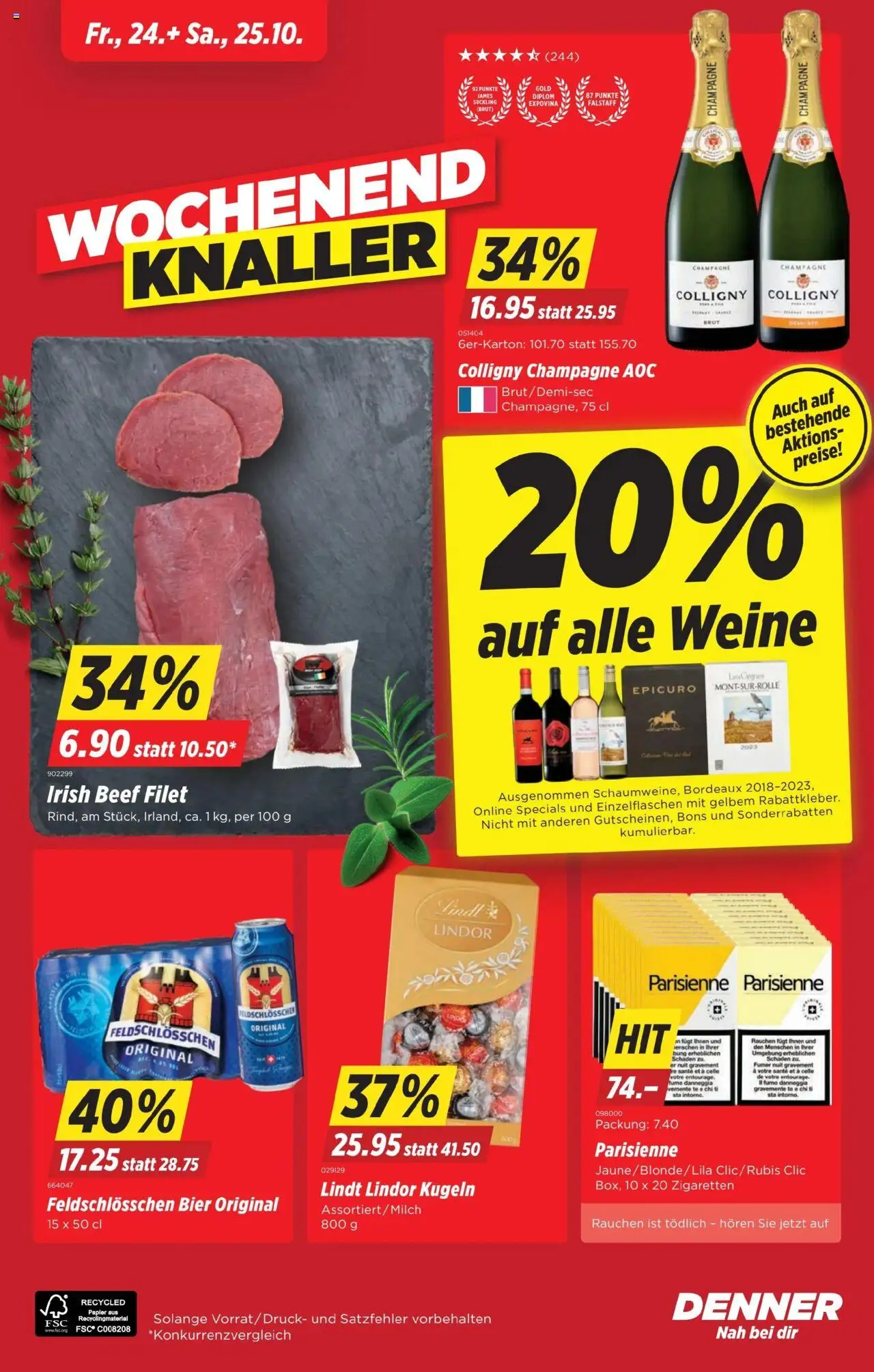 Denner Aktionen – gültig ab 21.10.2025 | Seite: 24 | Produkte: Milch, Bier