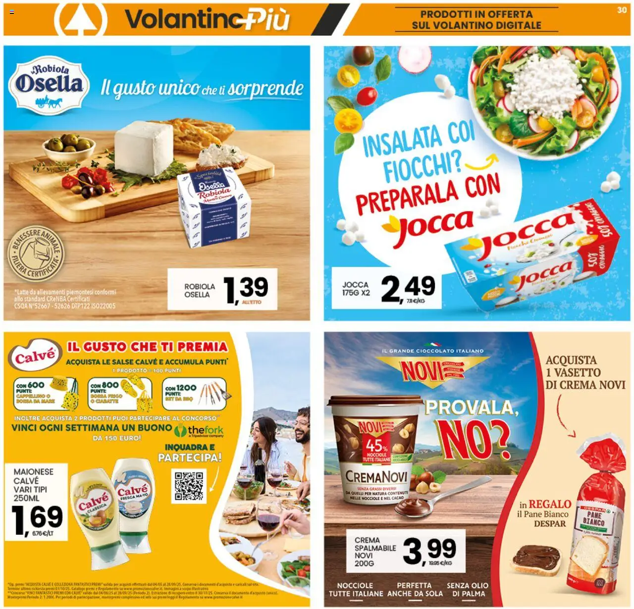 Volantino Interspar del 04.08.2025 | Pagina: 30 | Prodotti: Pane, Insalata, Olio, Robiola