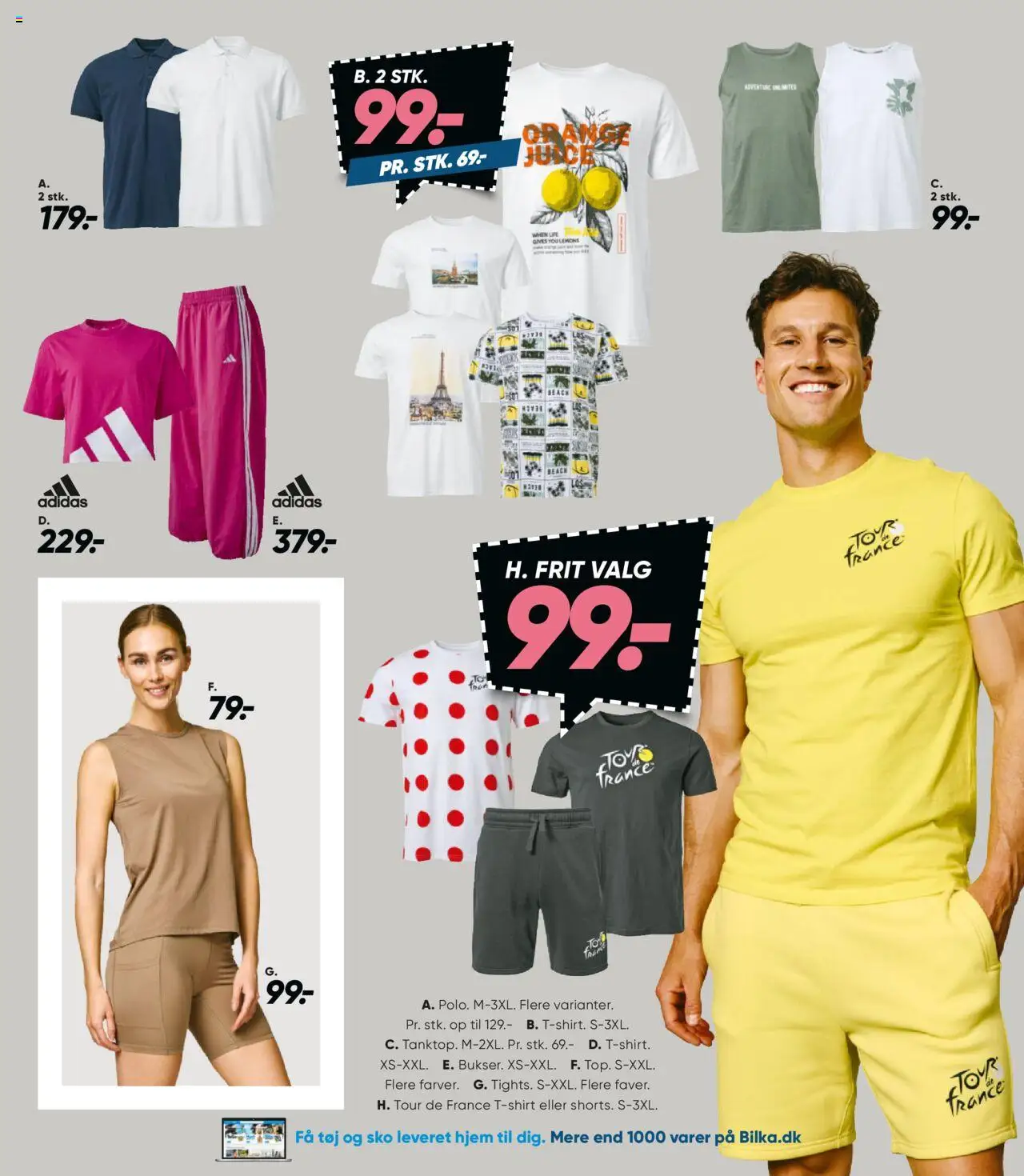 Bilka Tilbudsavis gyldig fra 27.06.2025 | Side: 44 | Produkter: Tanktop, Bukser, Shorts, Tøj