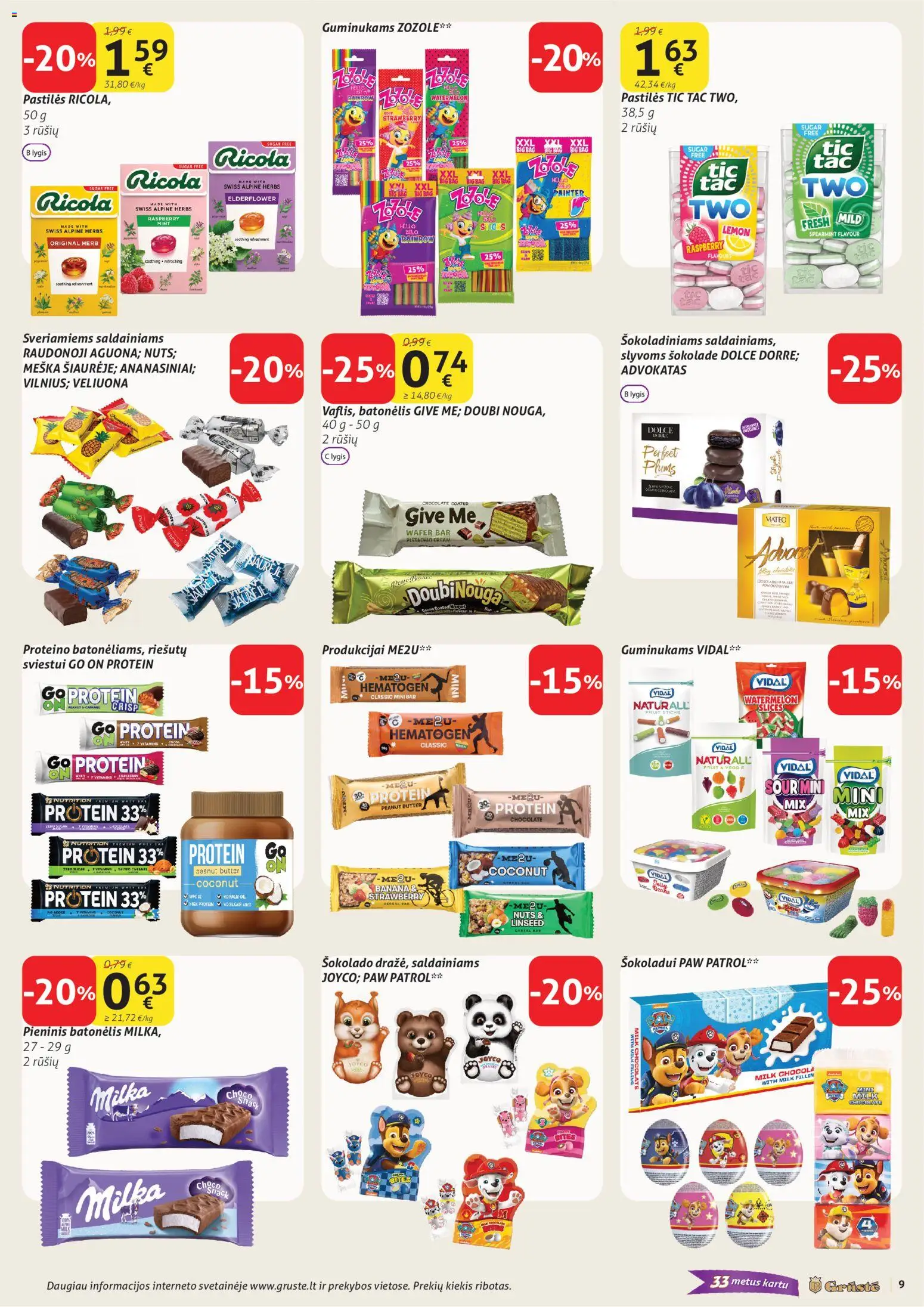 GRUSTE akcijos nuo 11.03.2026 | Puslapis: 9