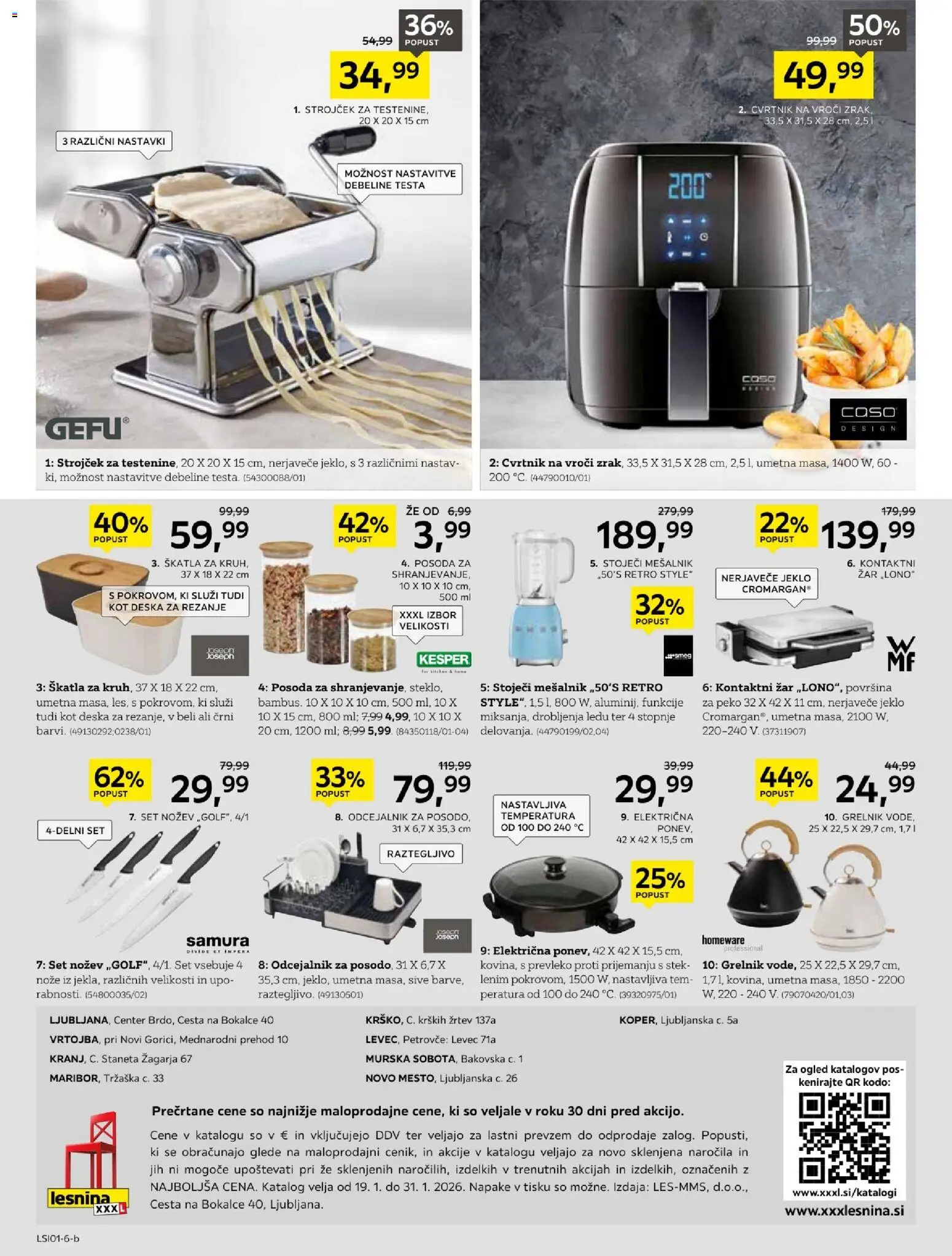 Novi XXXL Lesnina katalog ponudbe – veljaven od 19.01.2026 | Stran: 24 | Izdelki: Mesalnik, Zar, Skatla