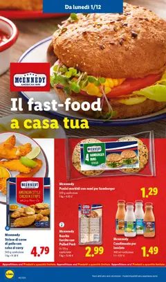 Anteprima del volantino Mcennedy Condimento per insalata, 300 ml confezione valido a partire dal 01.12.2025 | Pagina: 30 | Prodotti: Pollo, Insalata, Salsa, Hamburger