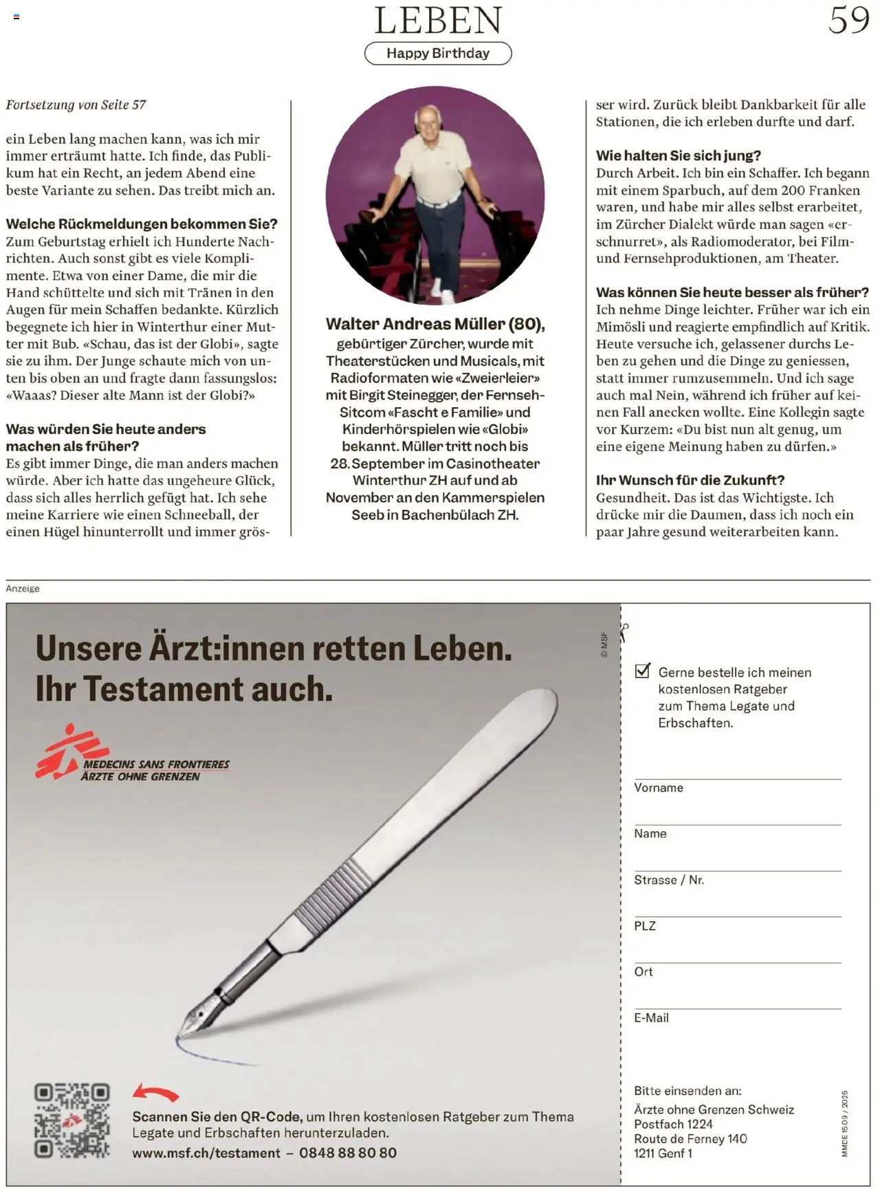 Migros Magazin – gültig ab 16.09.2025 | Seite: 59