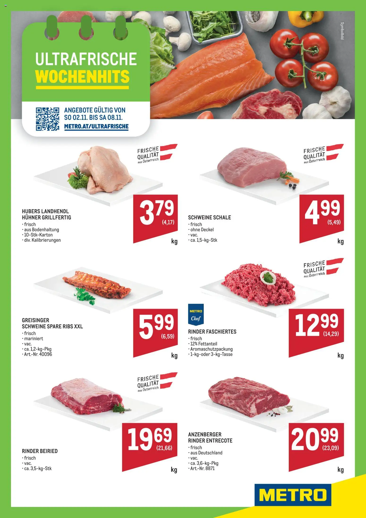 Metro angebote Wochenhits gültig ab 02.11.2025 | Seite: 1