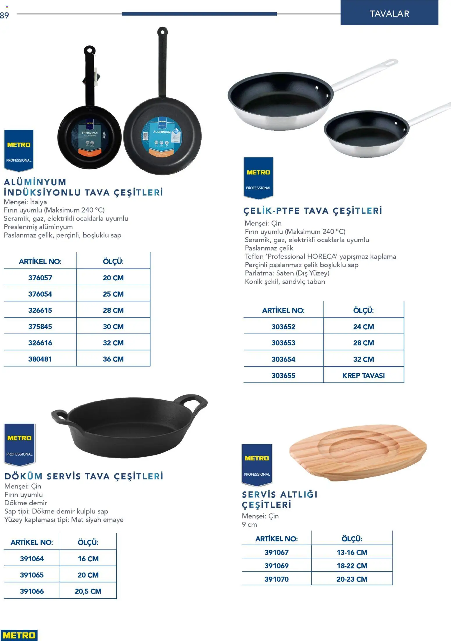 Metro - Profesyonel Çözümler - 26.12.2025 tarihinden itibaren geçerlidir | Sayfa: 89 | Ürünler: Cin, Fırın