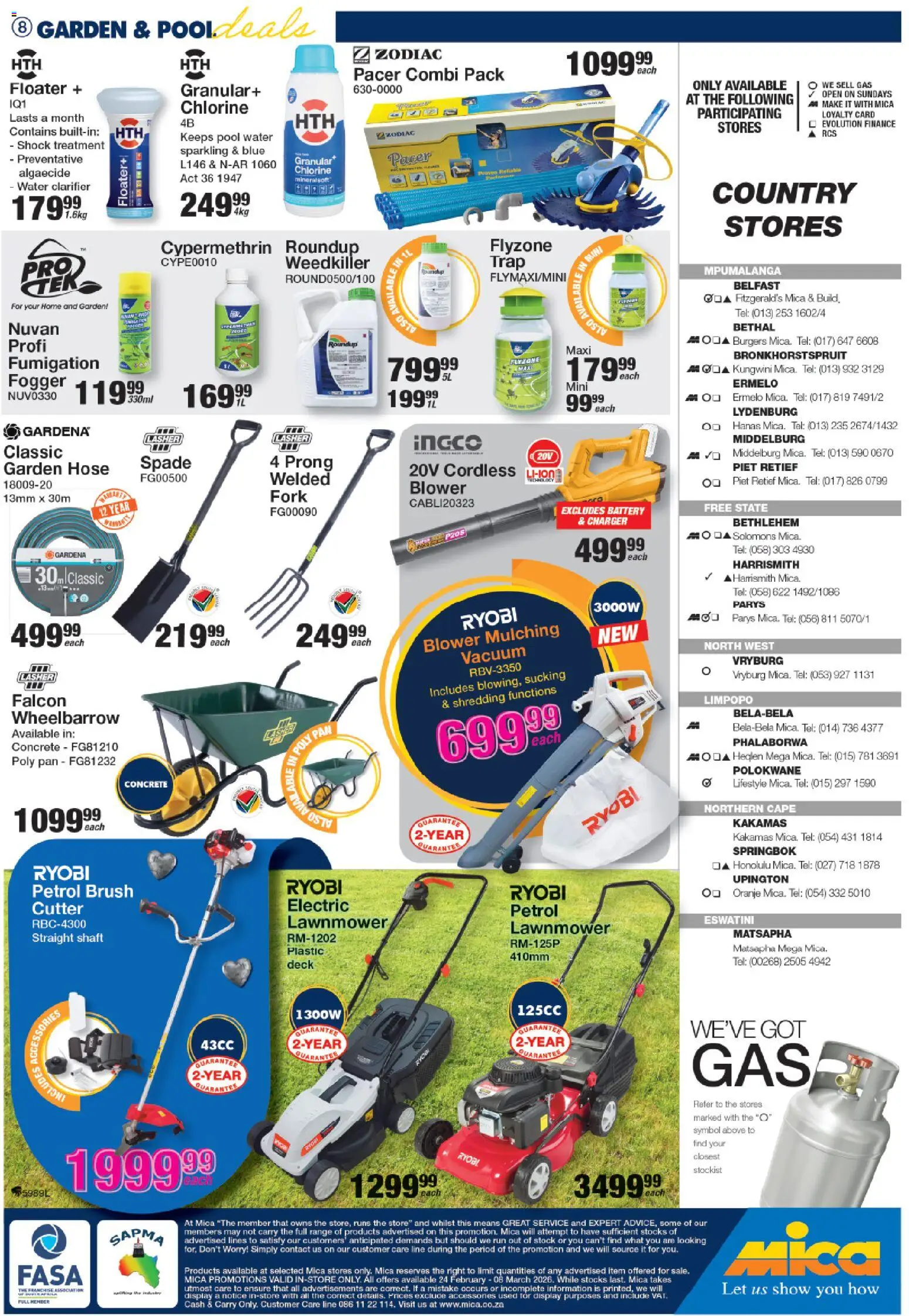 New MICA catalogue – valid from 24.02.2026 | Page: 8 | Products: Battery, Charger, Brush, Burgers