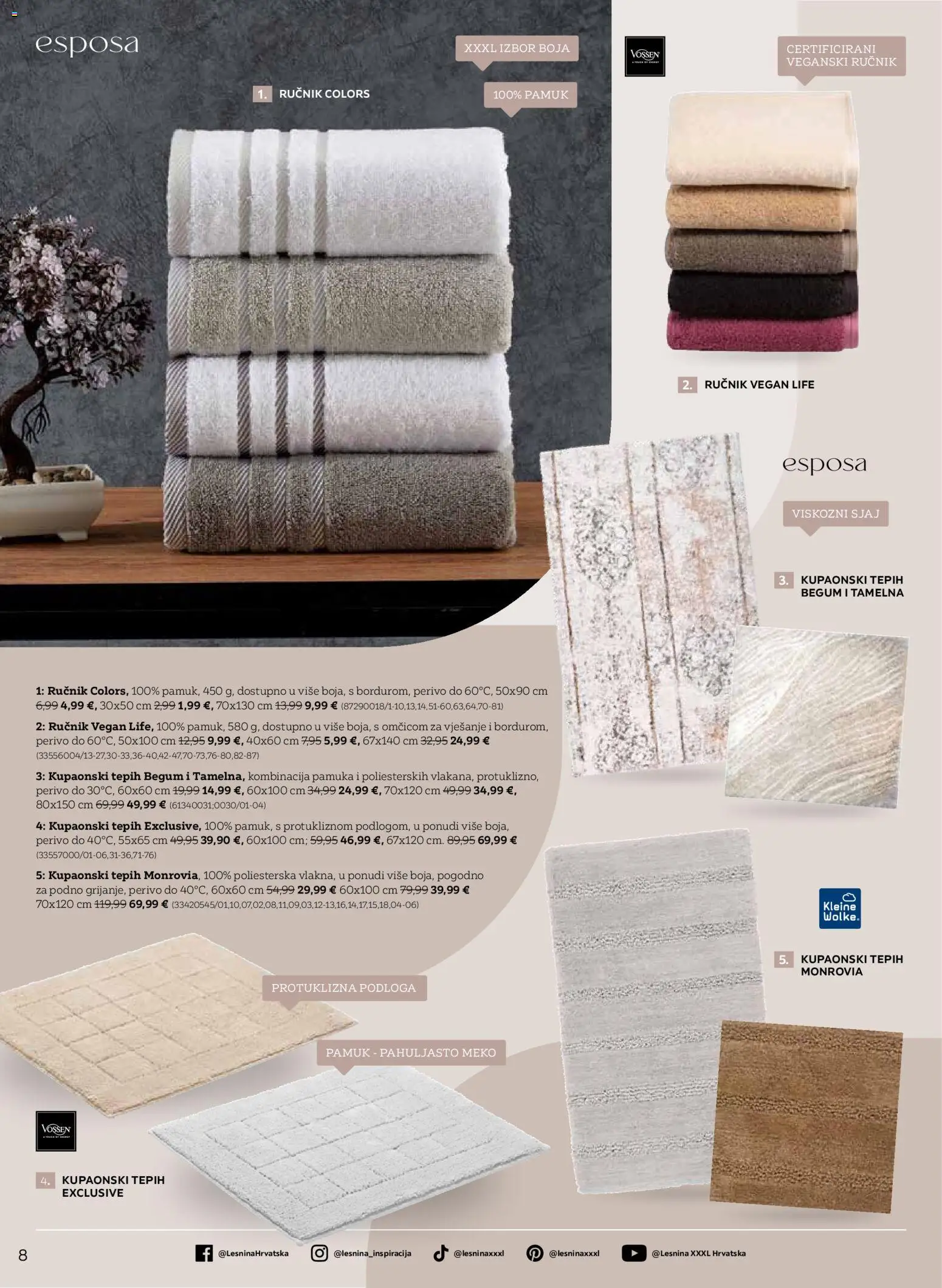 Lesnina katalog | vrijedi od 02.02.2026 | Stranica: 8 | Proizvodi: Tepih, Ručnik