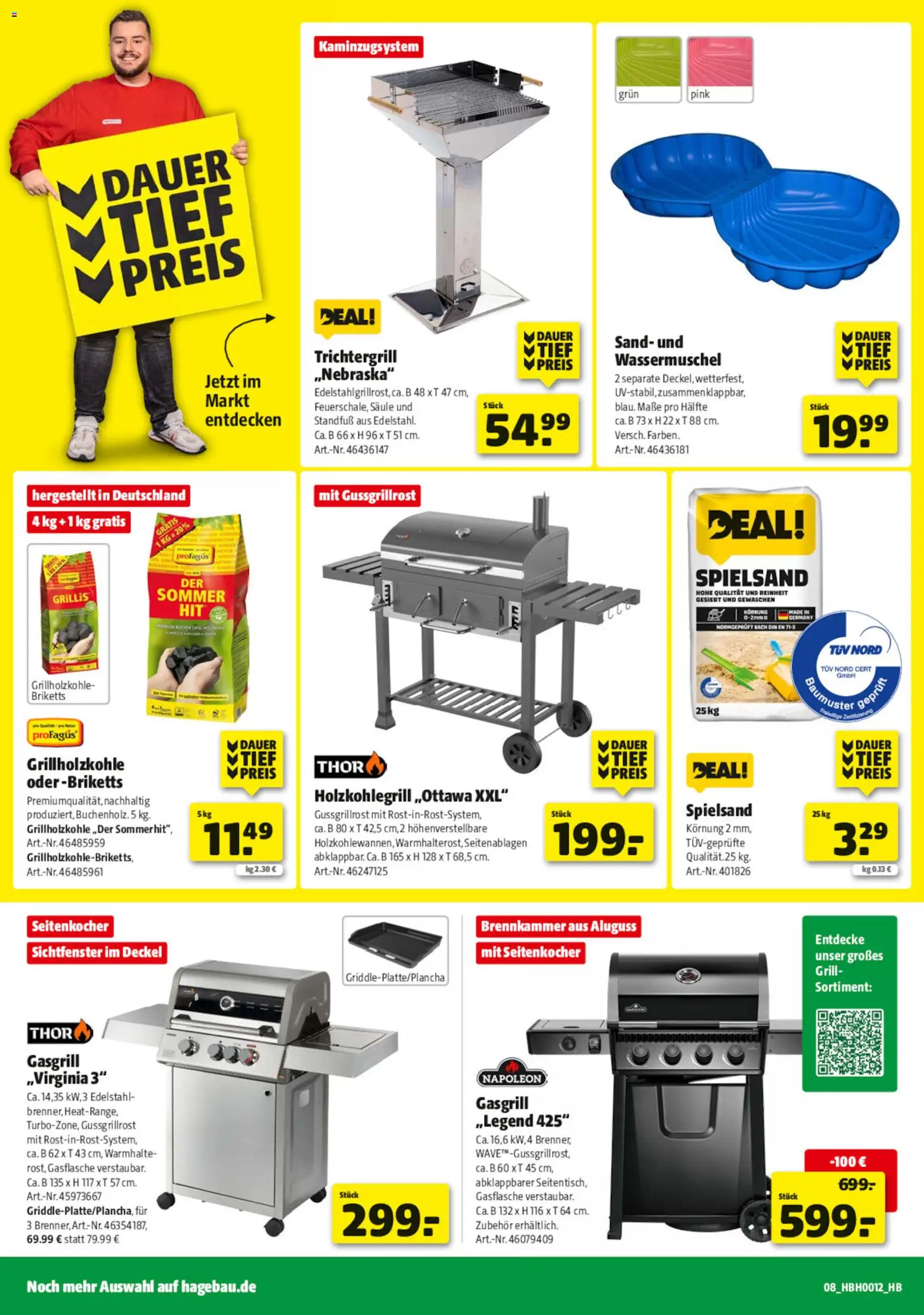 Hagebau Prospekt 	 – gültig ab 14.03.2026 | Seite: 8 | Produkte: Grill