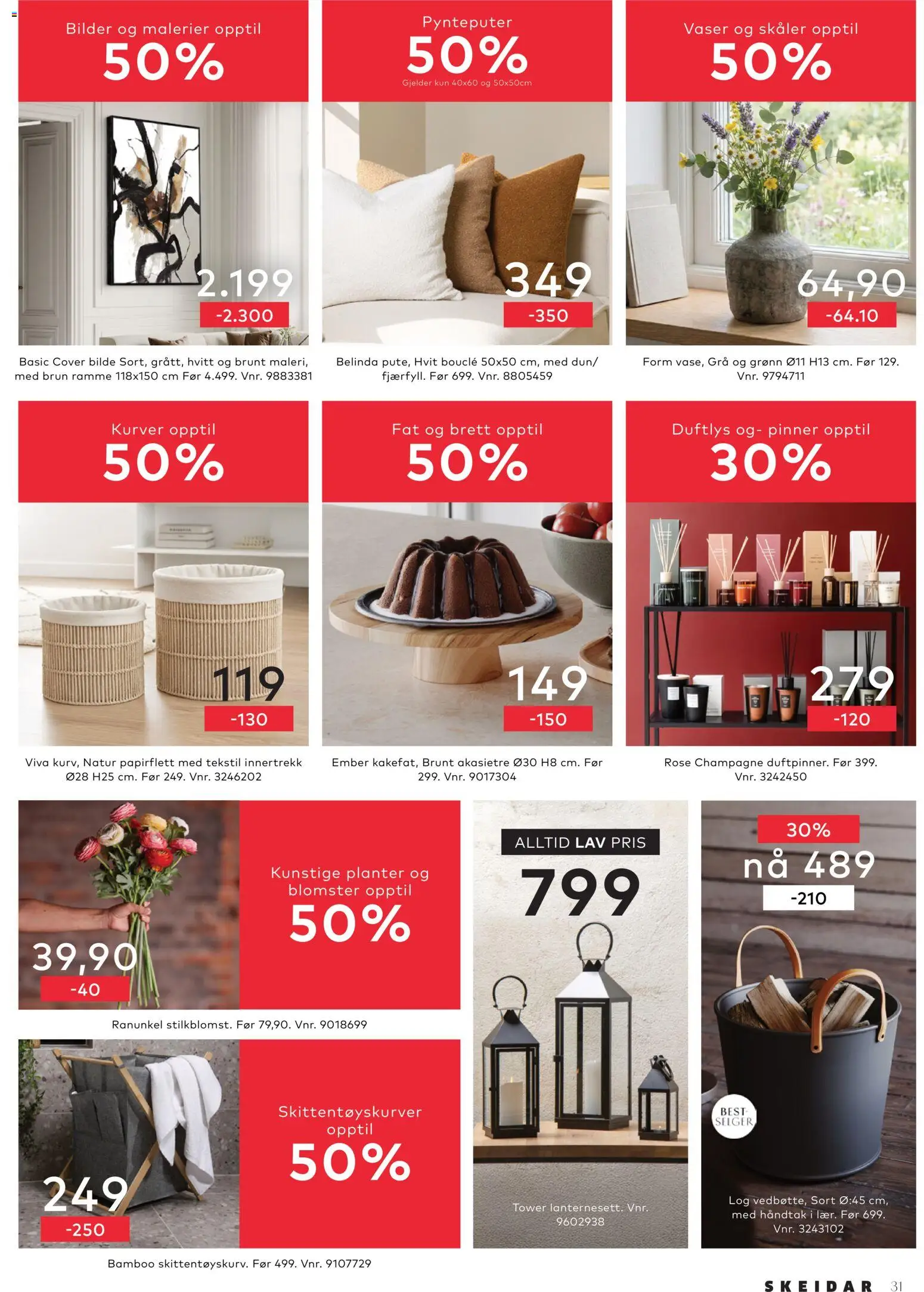 {H1} | Side: 31 | Produkter: Будівельні суміші, Håndtak, Cremă pentru față, Duftlys