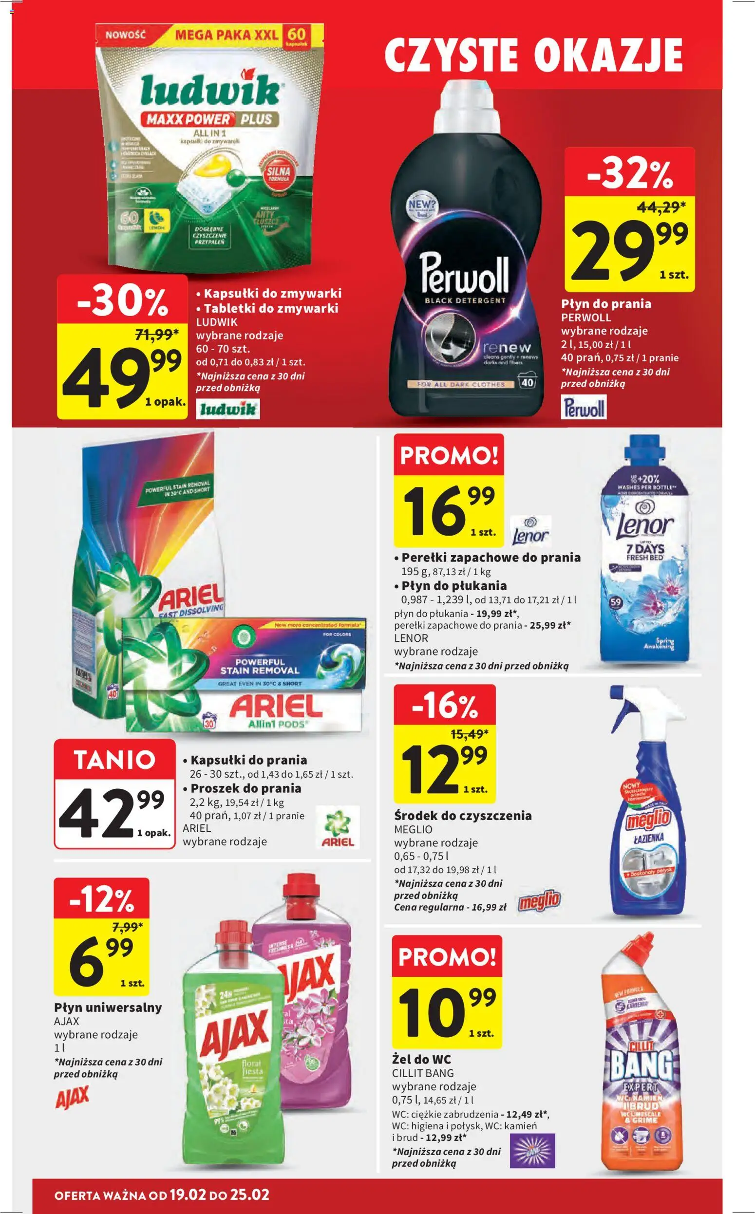 Intermarche Gazetka od 19.02.2026 | Strona: 38 | Produkty: Meglio, Proszek do prania, Detergent, Kapsułki do zmywarki