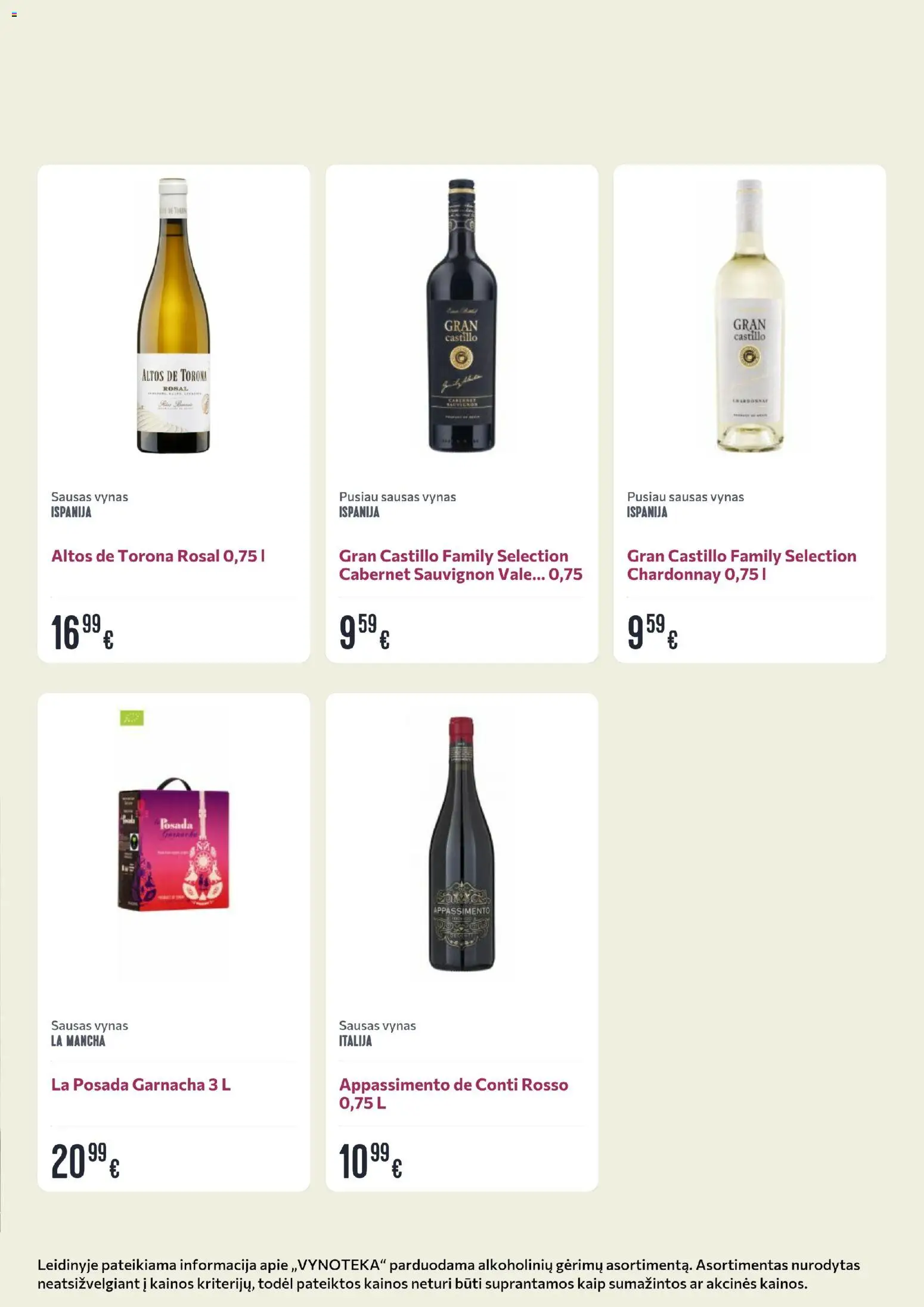 VYNOTEKA akcijos nuo 26.01.2026 | Puslapis: 15 | Prekių: Vynas