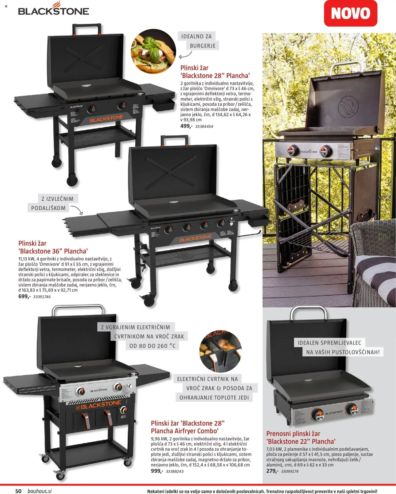 Novi Bauhaus katalog ponudbe – veljaven od 22.04.2026 | Stran: 50 | Izdelki: Pribor, Plinski žar, Zar