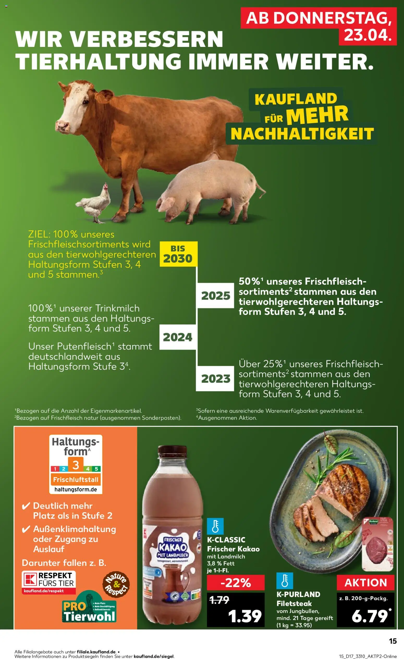 Kaufland Prospekt Zeitz	 – gültig ab 23.04.2026 | Seite: 15 | Produkte: Steak