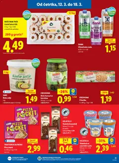 Lidl katalog akcije – veljaven od 12.03.2026 | Stran: 13 | Izdelki: Keksi, Pica, Kumarice, Sladoled
