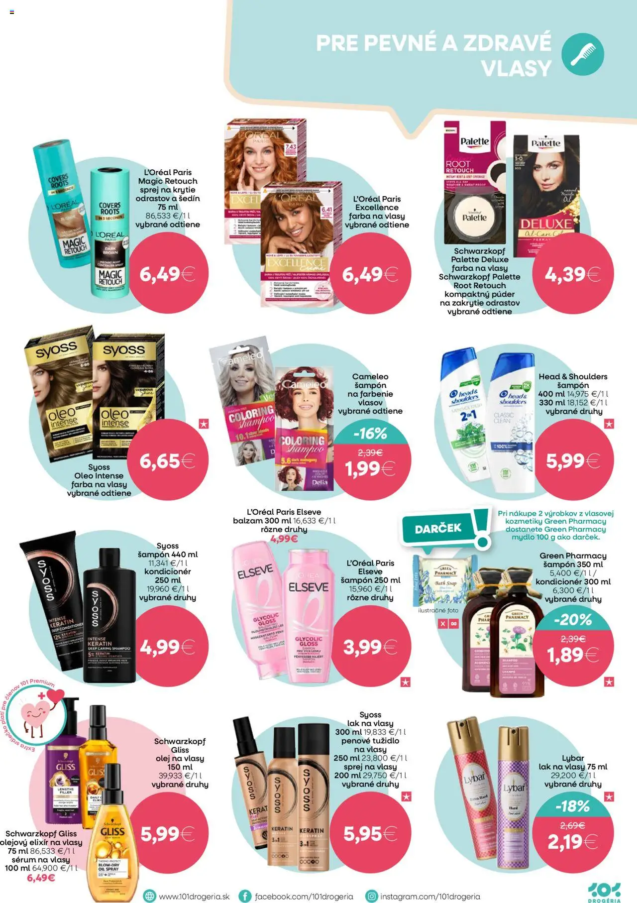 Nové 101 drogerie akcie – leták je platný od 01.10.2025 | Strana: 5 | Produkty: Olej, Púder, Kondicionér, Mydlo