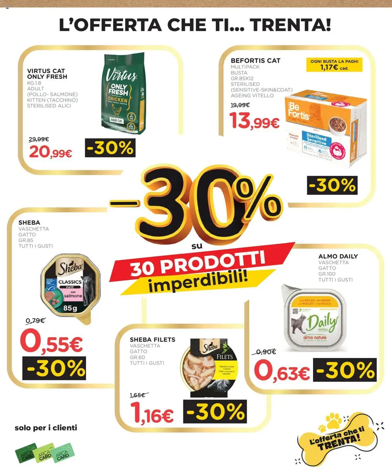 Volantino Arcaplanet del 20.10.2025 | Pagina: 3 | Prodotti: Pollo, Tacchino, Vitello, Alici