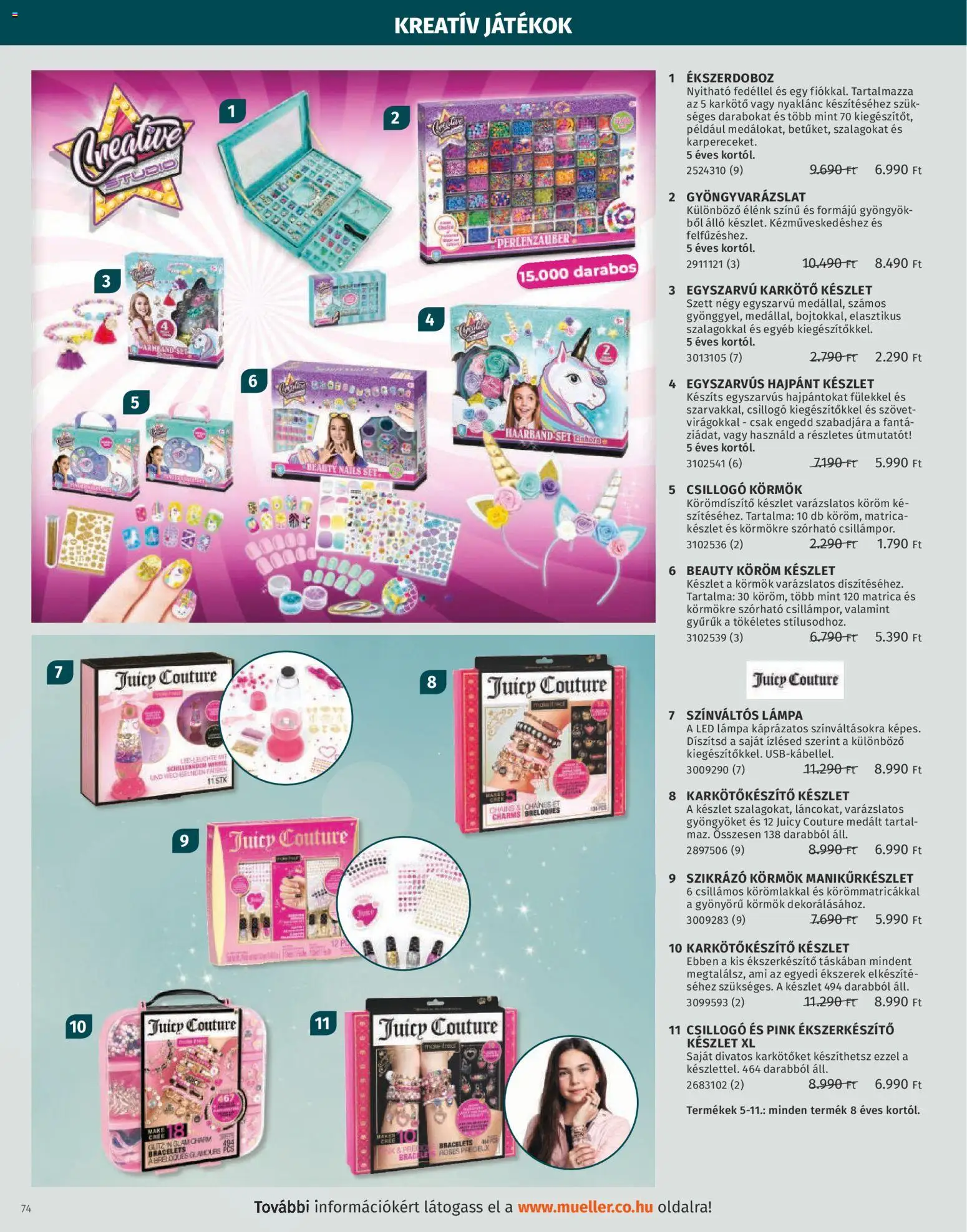 Müller akciós ujság - amely érvényes a következő dátumtól: 27.10.2025 | Oldal: 74 | Termékek: Fanta, Játékok, Led lámpa, Lámpa