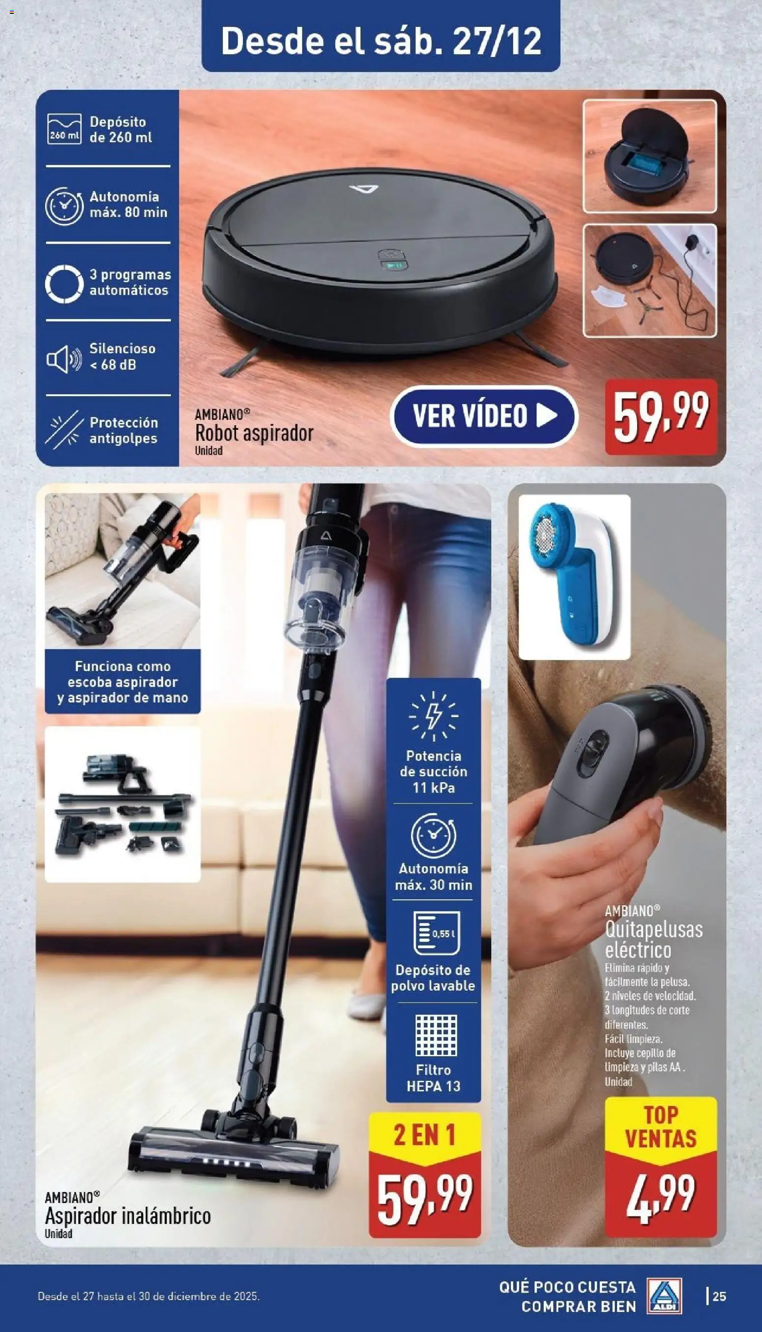 Aldi folleto Canarias │ válido desde el 22.12.2025 | Página: 25 | Productos: Polvo, Alcool, Κοσμήματα, Robot