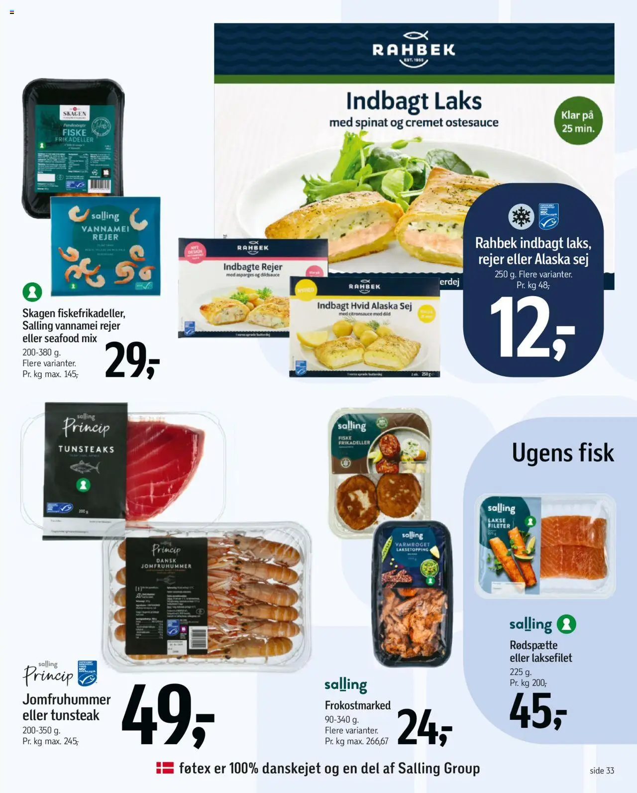Føtex Tilbudsavis gyldig fra 01.08.2025 | Side: 43 | Produkter: Dild, Frikadeller, Rejer, Asparges