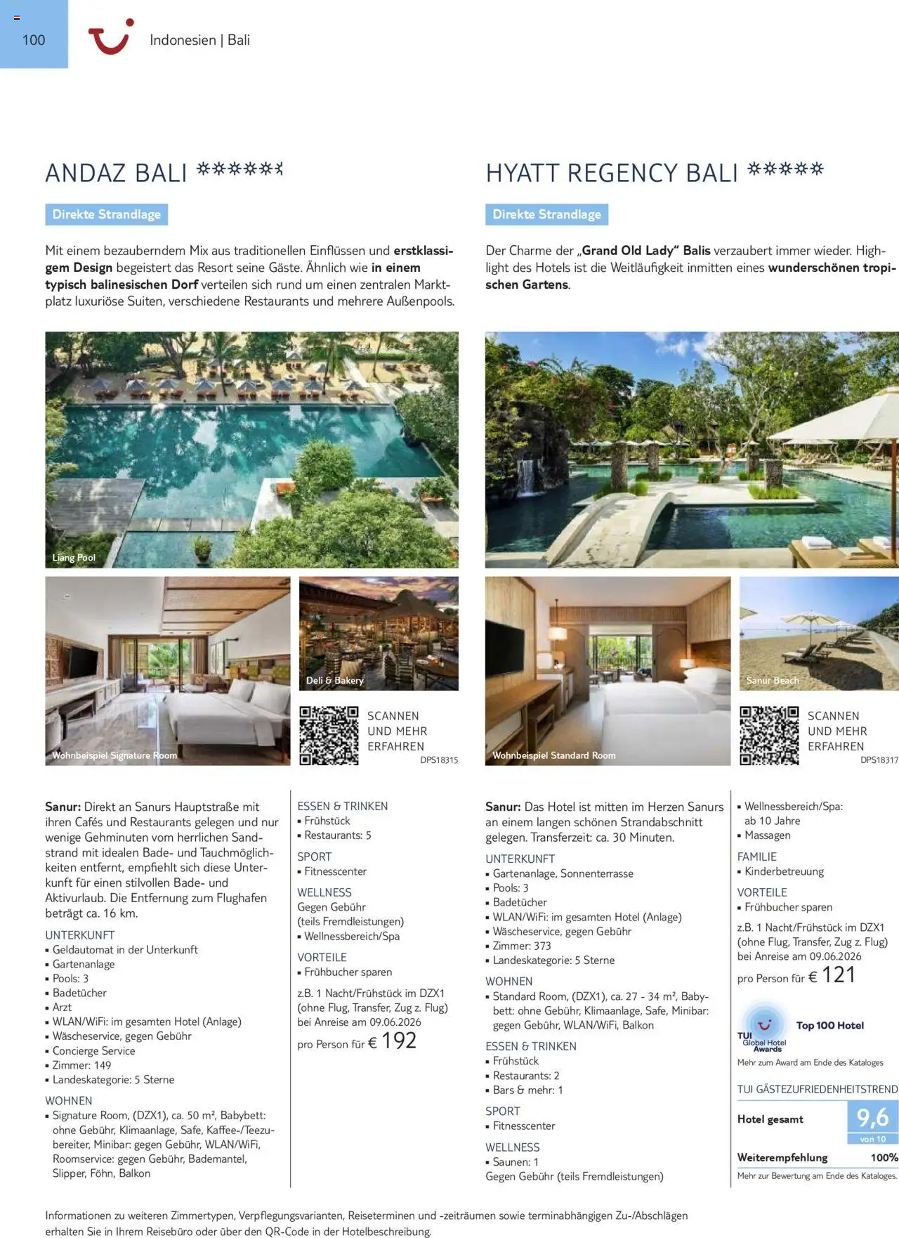 TUI Prospekt  Asien, Afrika, Orient & Indischer Ozean 2025/26 	 – gültig ab 01.11.2025 | Seite: 100 | Produkte: Top, Bett, Babybett