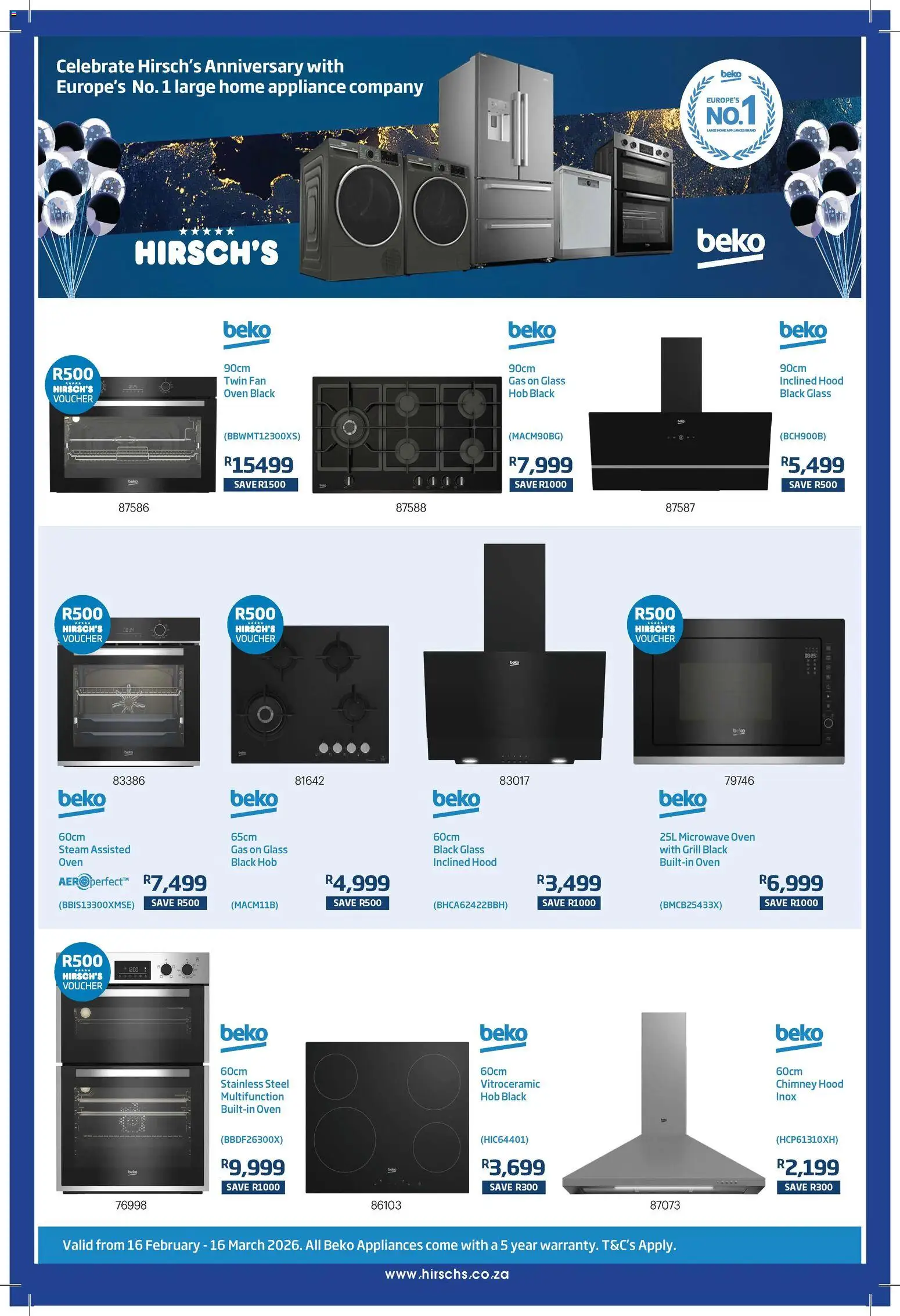 New Hirsch's catalogue – valid from 17.02.2026 | Page: 29 | Products: Oven, Grill, Fan, Hood