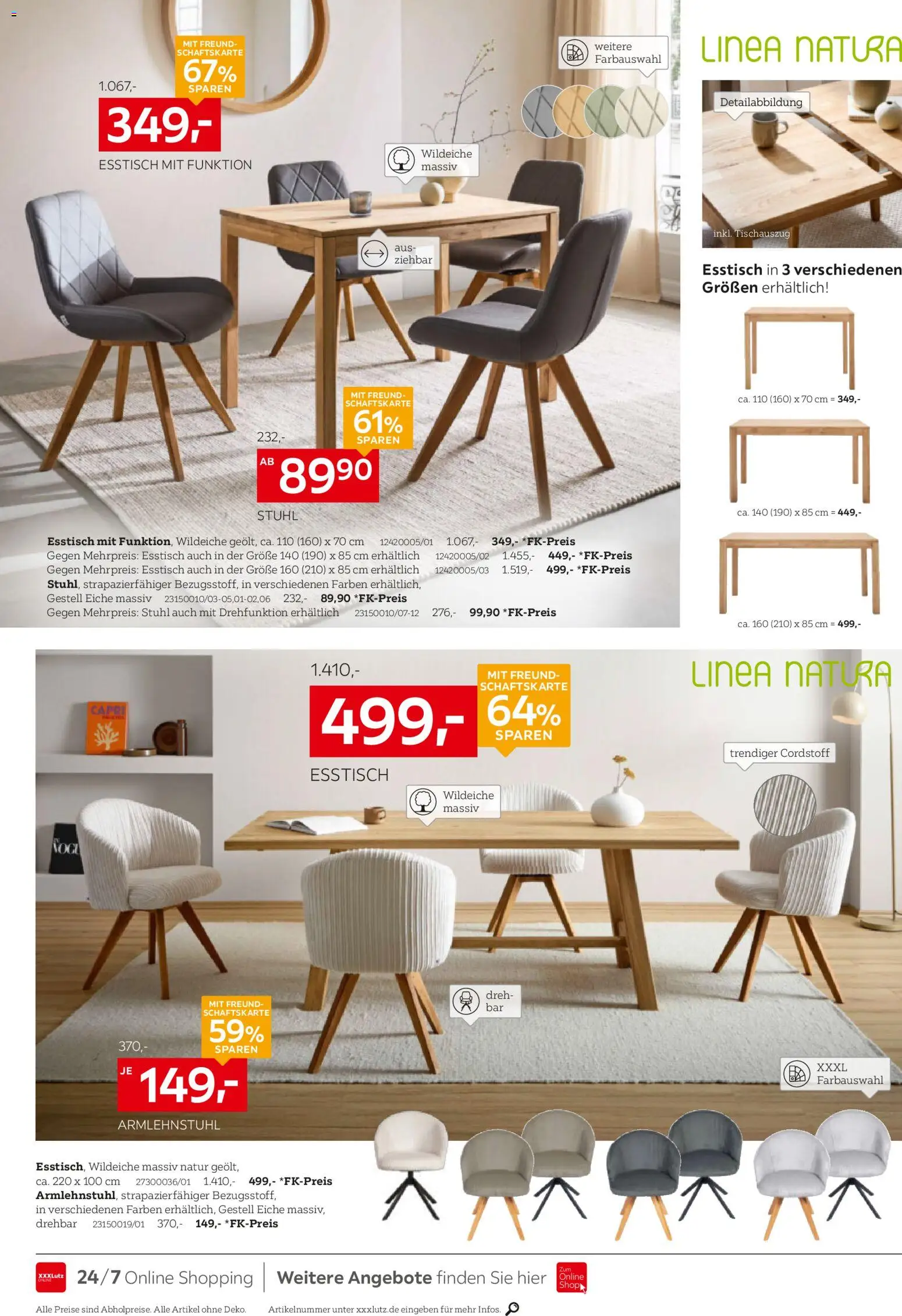 XXXL Lutz Speisen Spezial – gültig ab 22.02.2026 | Seite: 4 | Produkte: Esstisch, Stuhl