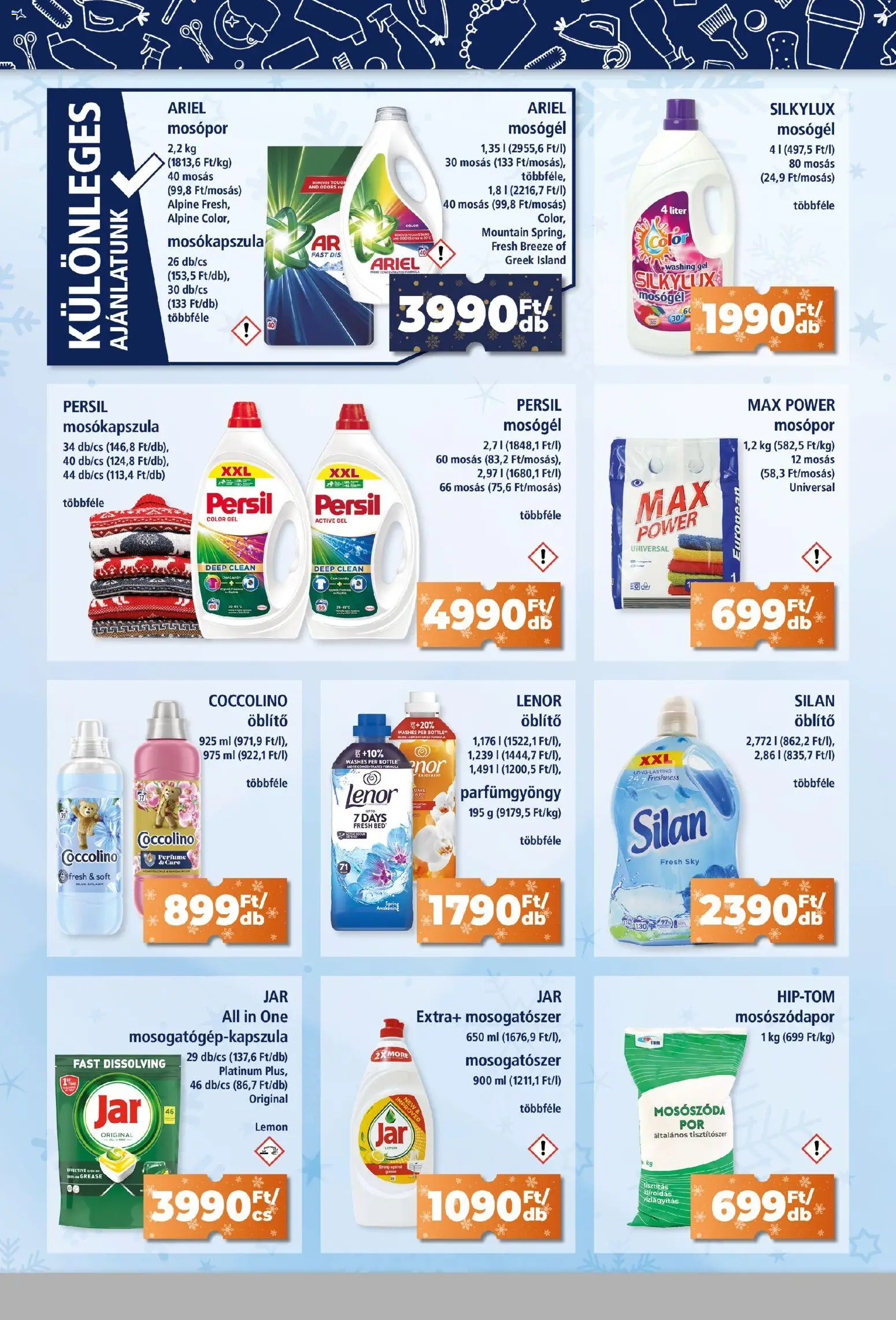 Goods Market akciós ujság - amely érvényes a következő dátumtól: 04.12.2025 | Oldal: 2 | Termékek: Ariel, Persil, Mosógél, Mosogatószer
