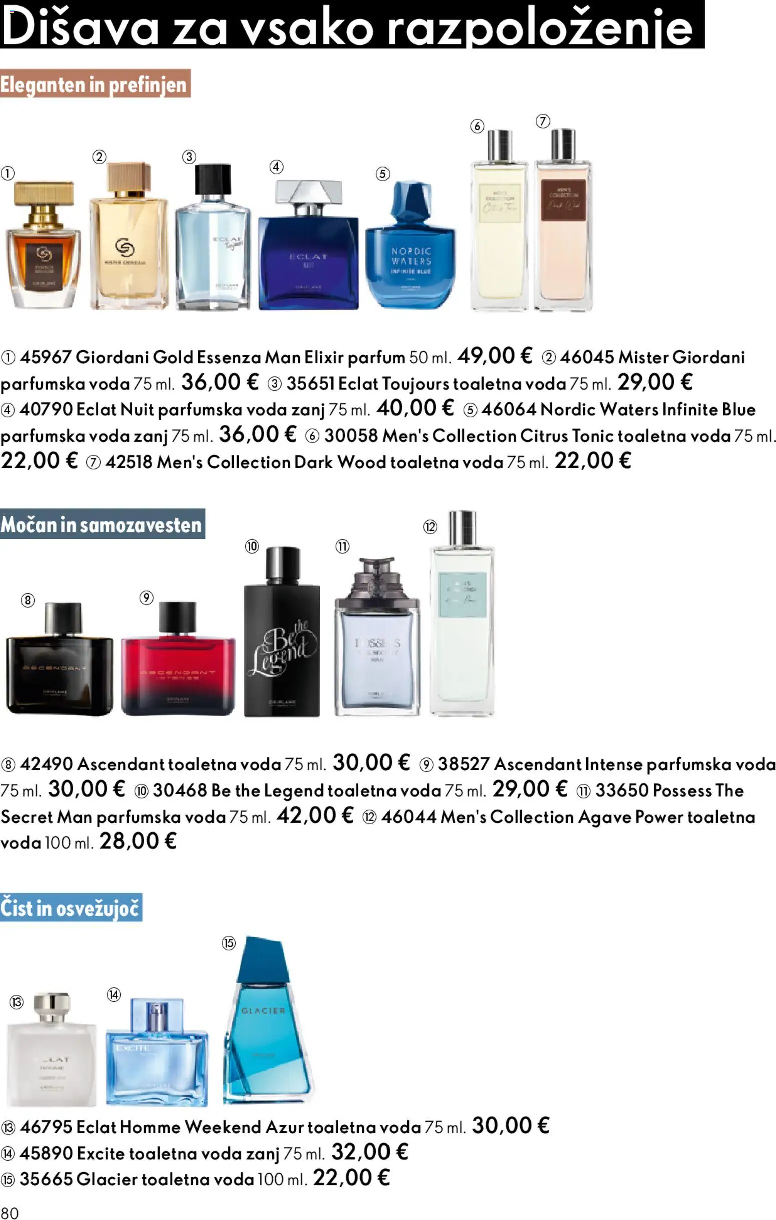 Novi Oriflame katalog ponudbe – veljaven od 31.12.2025 | Stran: 80 | Izdelki: Disava, Voda, Toaletna voda, Parfumska voda