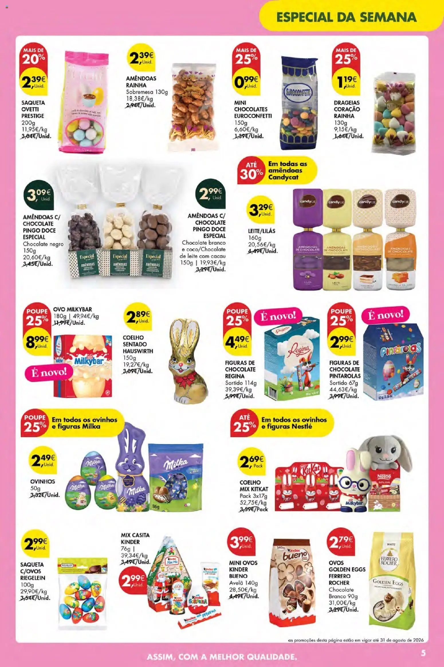 Pingo Doce Poupe Esta Semana Açores │ válido de 02.04.2026 | Página: 5 | Produtos: Ferrero rocher, Chocolates, Ovos, Coelho