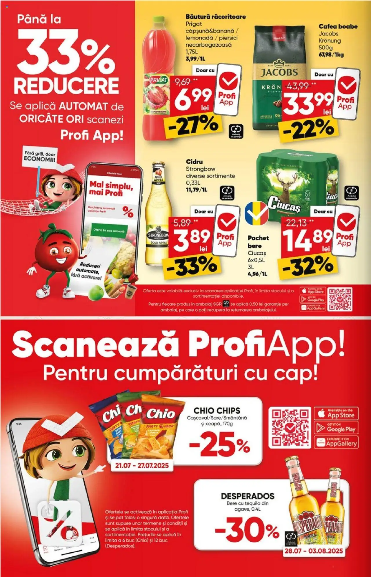 Catalog Profi Super – valabil de la 23.07.2025 | Pagină: 10 | Produse: Apple, Cafea, Eğitim çantaları, Bere