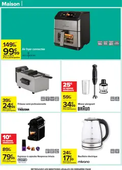 Carrefour - Prévisualisation de Carrefour catalogue semaine 14 valide à partir de 31.03.2026 | Page: 56 | Produits: Bouilloire électrique, Air fryer, Delonghi, Capsules nespresso